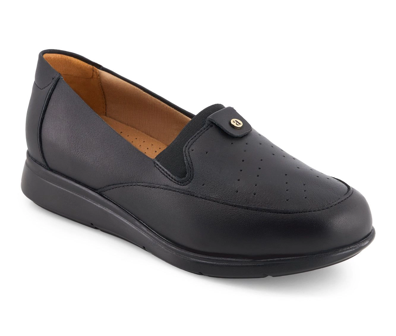 Andrea Womens Ultra Comfort Leather Loafers