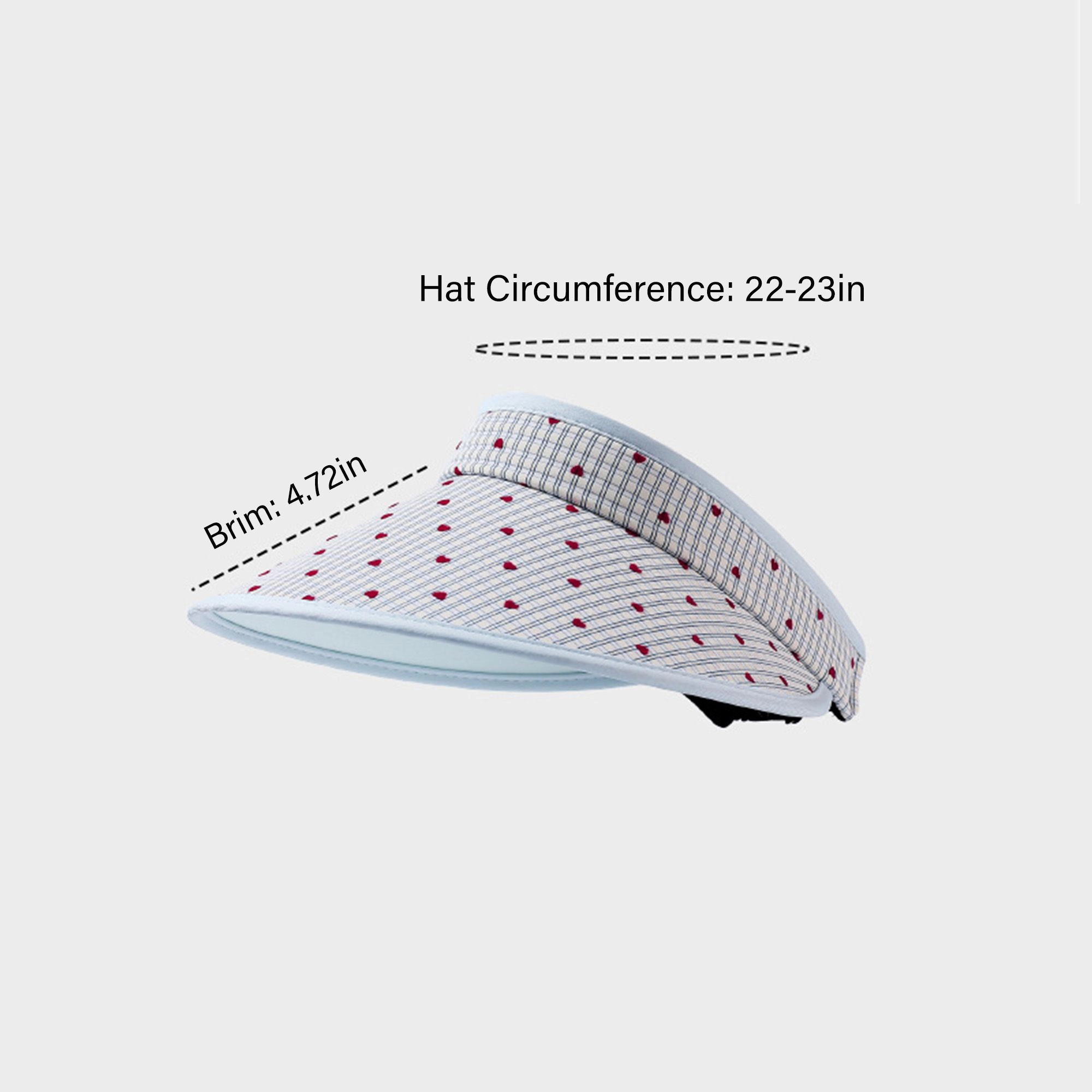 Anna-Kaci Womens Sun Visor Hat Lightweight Breathable Wide Brim Open Top Summer Travel Beach