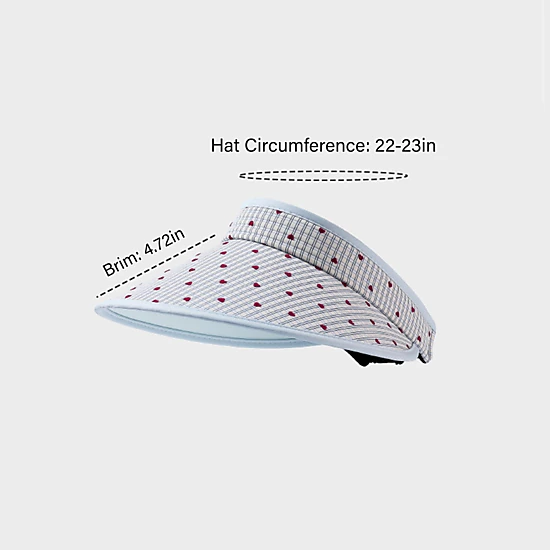 Anna-Kaci Womens Sun Visor Hat Lightweight Breathable Wide Brim Open Top Summer Travel Beach Hat