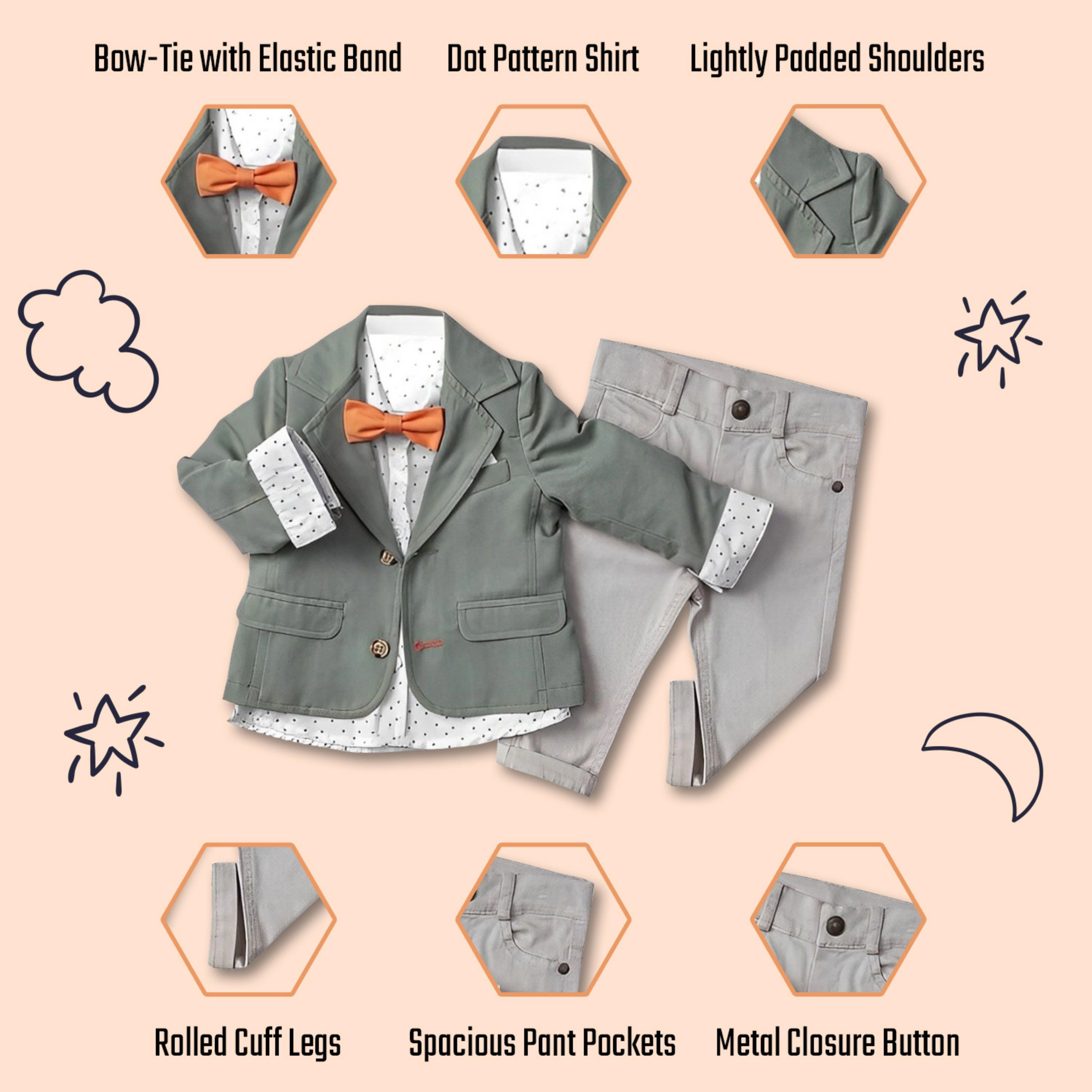 Wear Sierra Boys Toddler 3‑Piece Suit Set