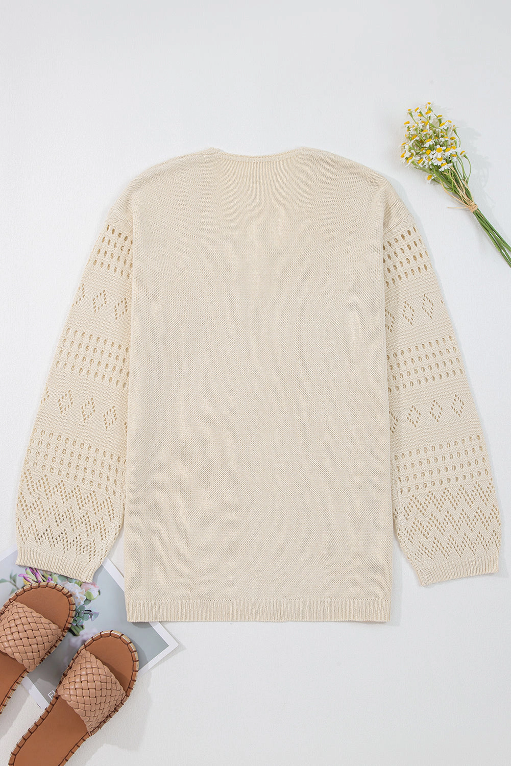 Threaded Pear Women's Harley Open Front Cardigan Sweater