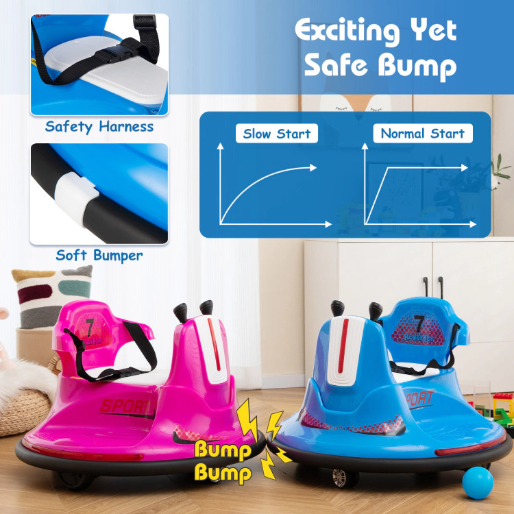 Hivvago 12V Electric Bumping Car with Remote Control for Children 37-95 Months Old