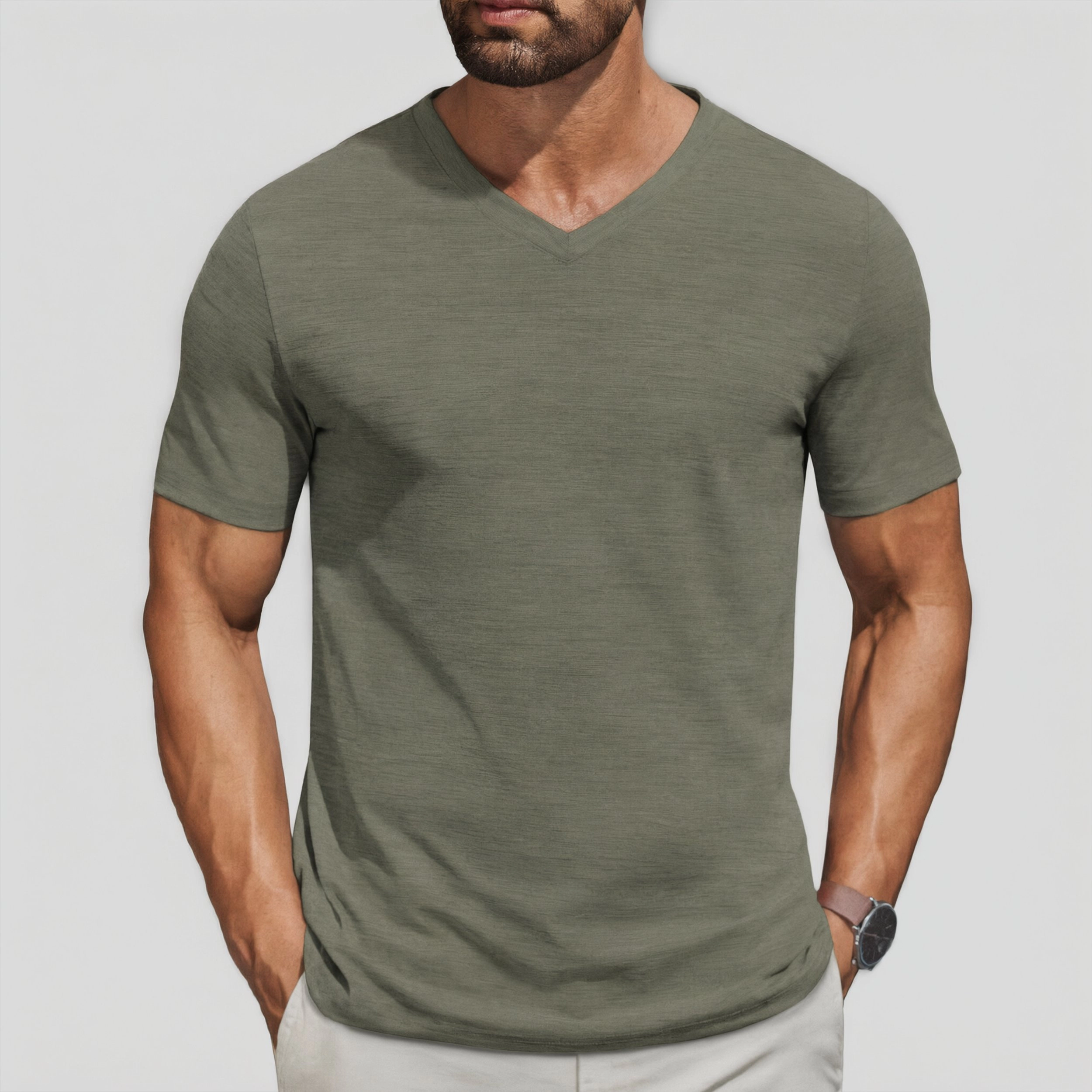 COOFANDY Men's Regular Fit V Neck Short Sleeve T-Shirt