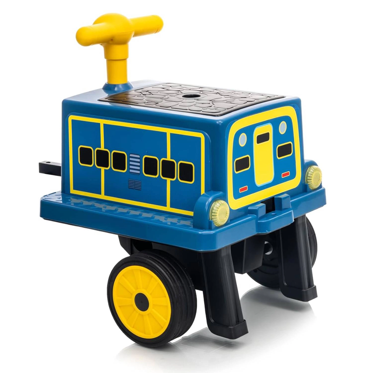 Enjyam Licensed CHUGGINGTON Kids Train Carriage for 12V Ride-On Train, w/ Storage, Handle, Rubber Wheels & Connect Rods