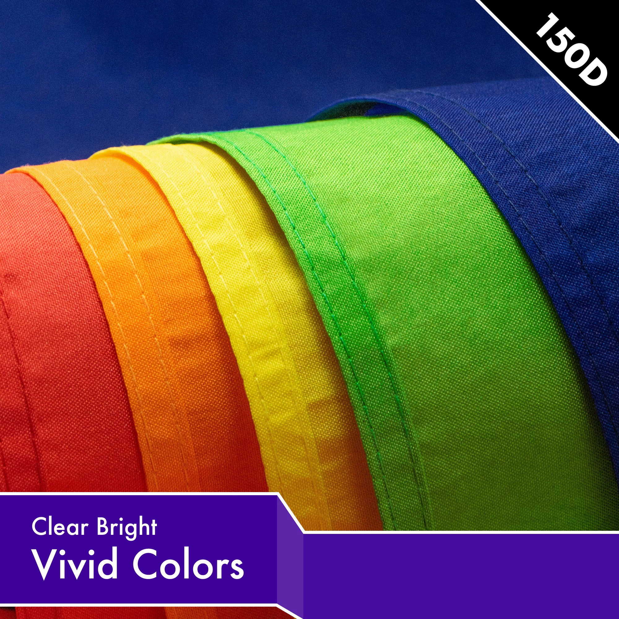 G128 Solid Violet Flag 4x6 Ft - LiteWeave Pro 150D Polyester, Dye-Sublimated, Brass Grommets