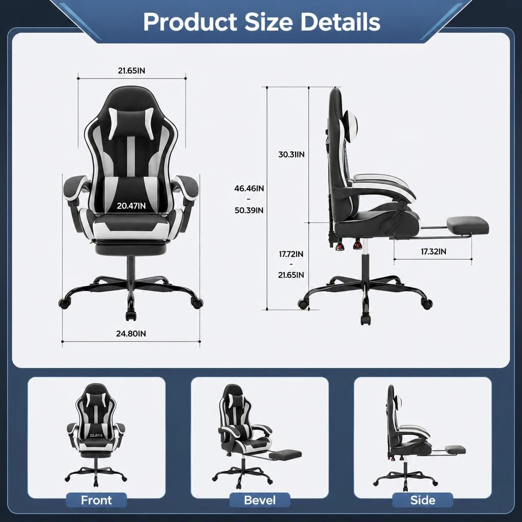 GOODSILO Ergonomic Padded Office Chair Suitable for Home Workspaces