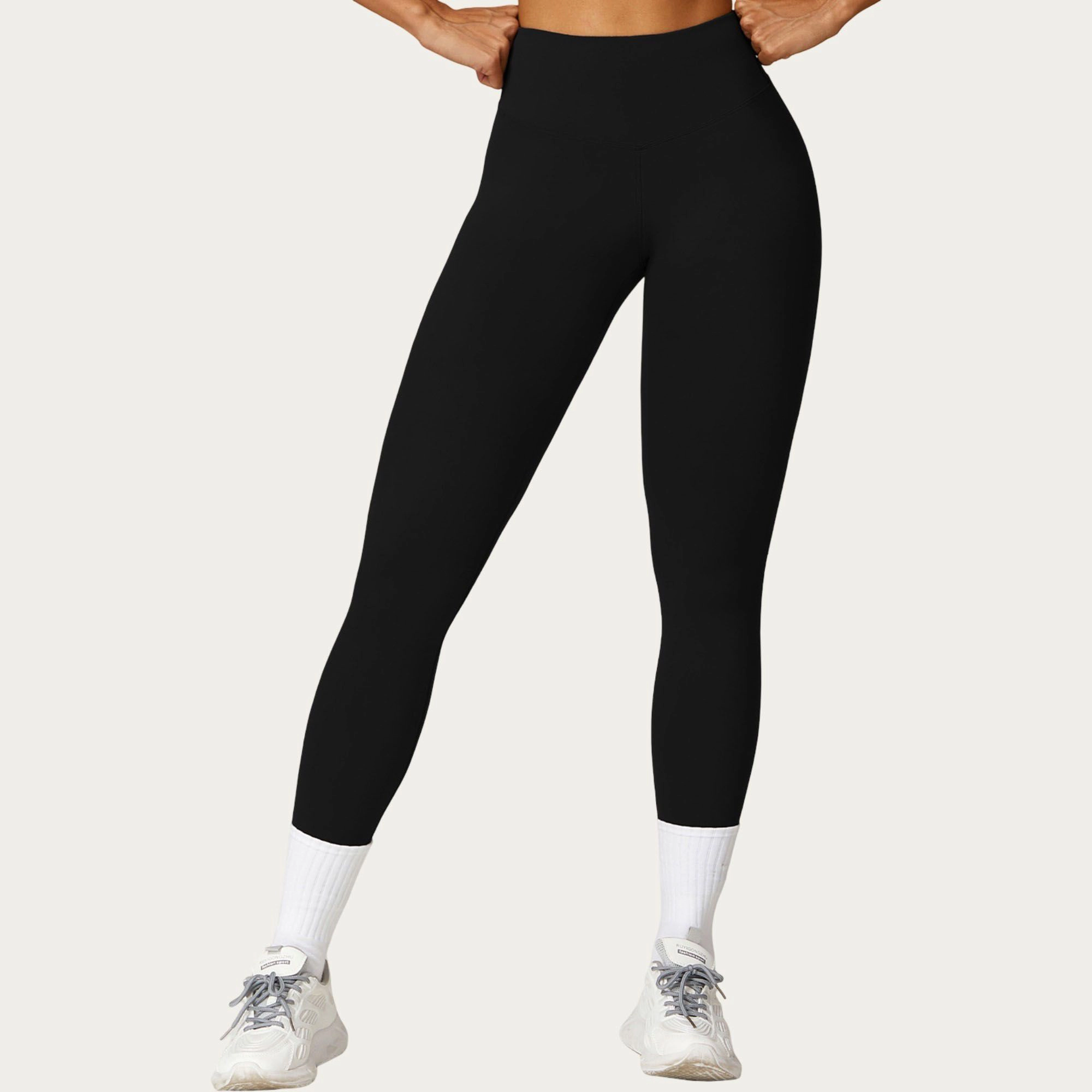 Anna-Kaci Active Women's V Waist Athletic Leggings with High Stretch Support Workout Yoga Running Training Pants