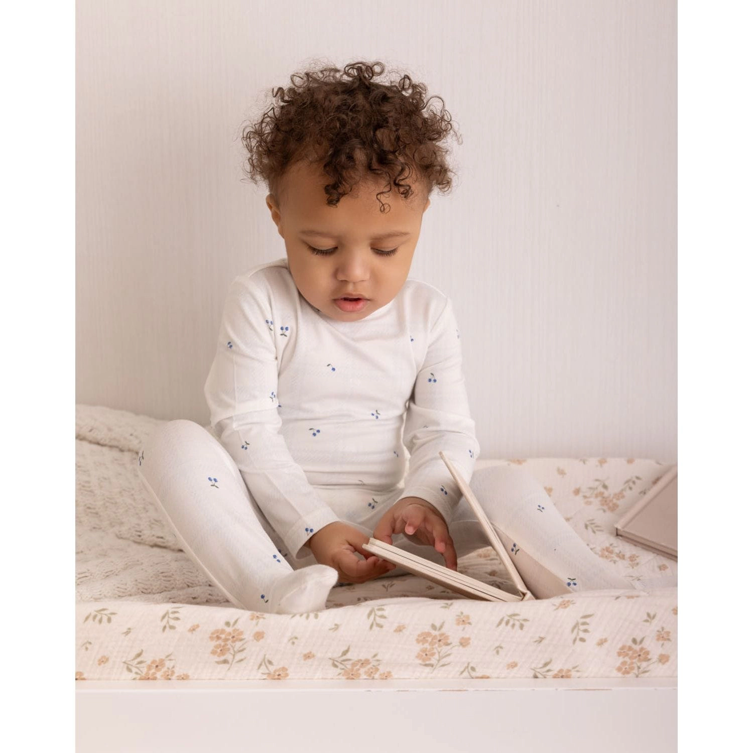 MeMoi Baby "Berry Sweet" Modal Blend Tonal Plaid Footie