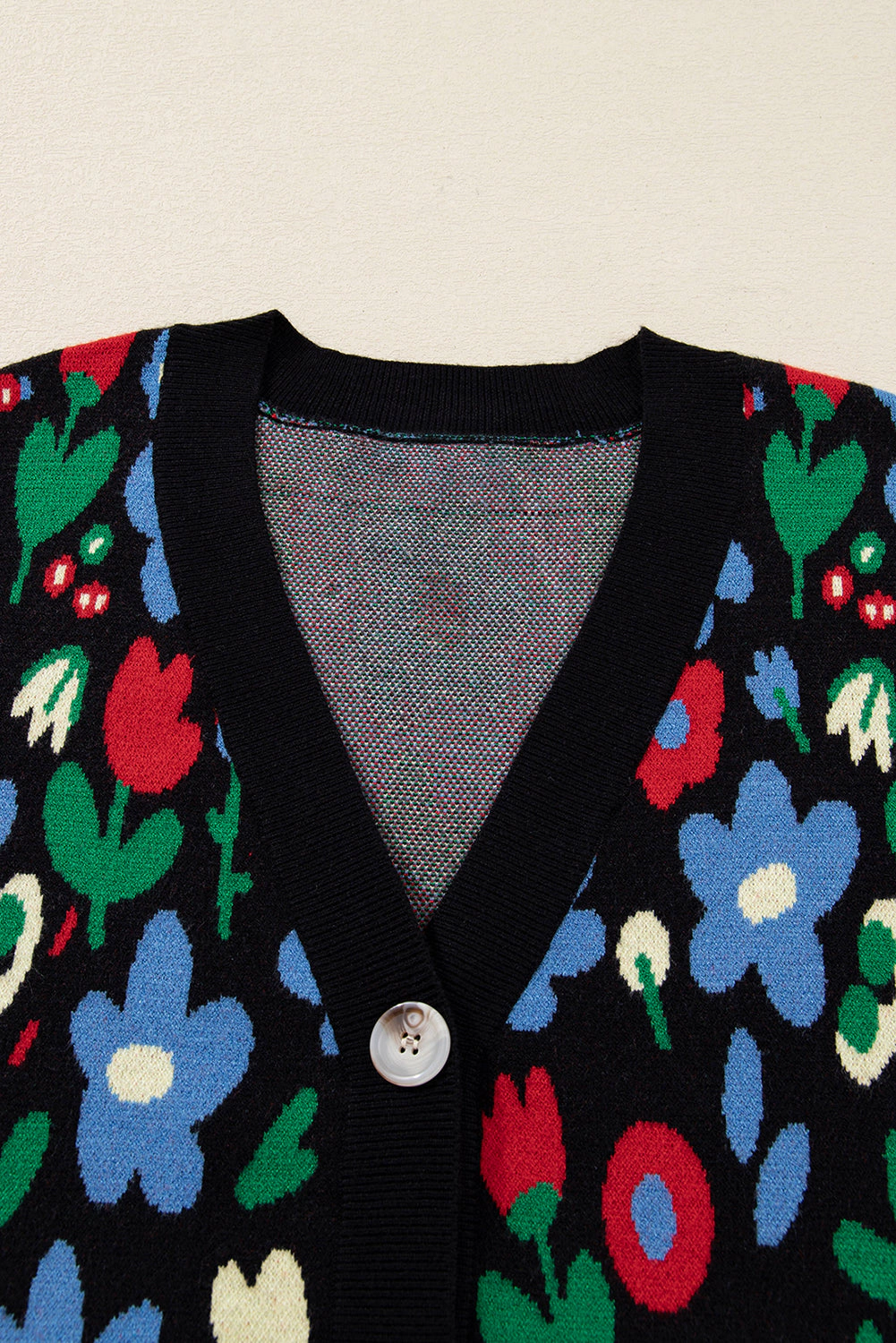 Threaded Pear Women's Zariah Print Short Cardigan Sweater