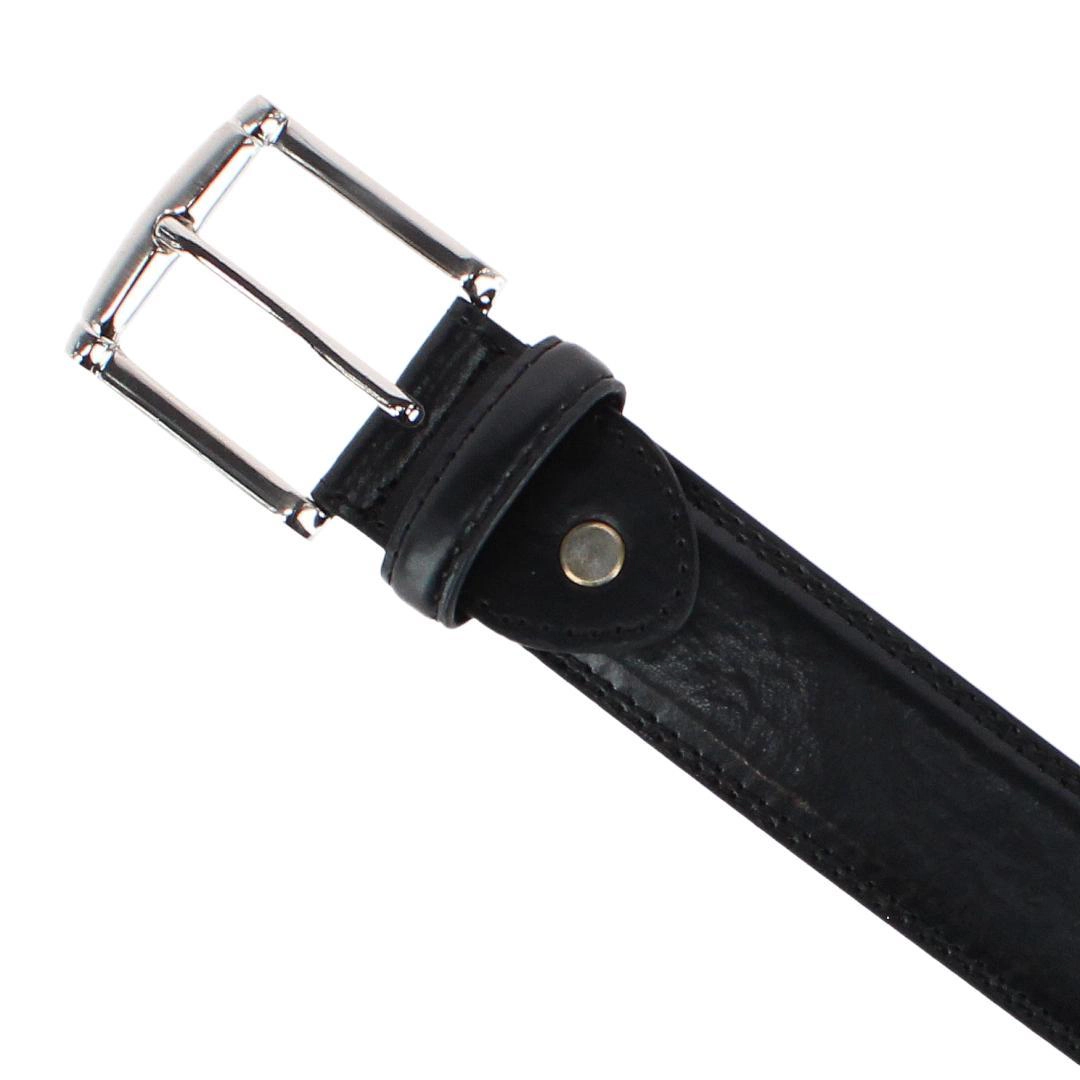 CTM Men's Big & Tall 1.5 Inch Wide Basic Leather Belt