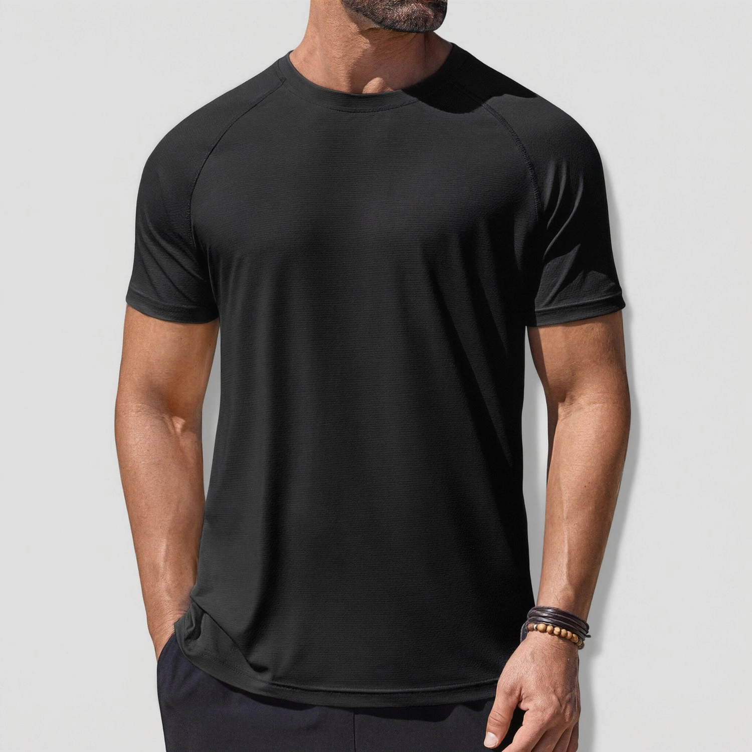 COOFANDY Mens Sporty Short Sleeve T-Shirts  Crew Neck Raglan Casual Tees