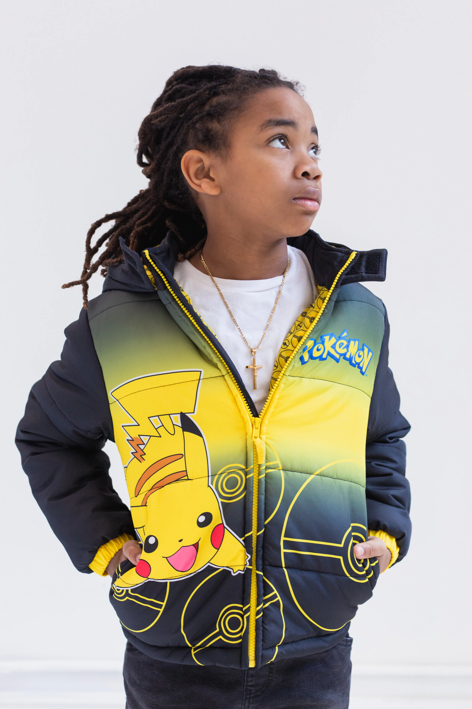 Pokemon Boys' Hooded Puffer Jacket