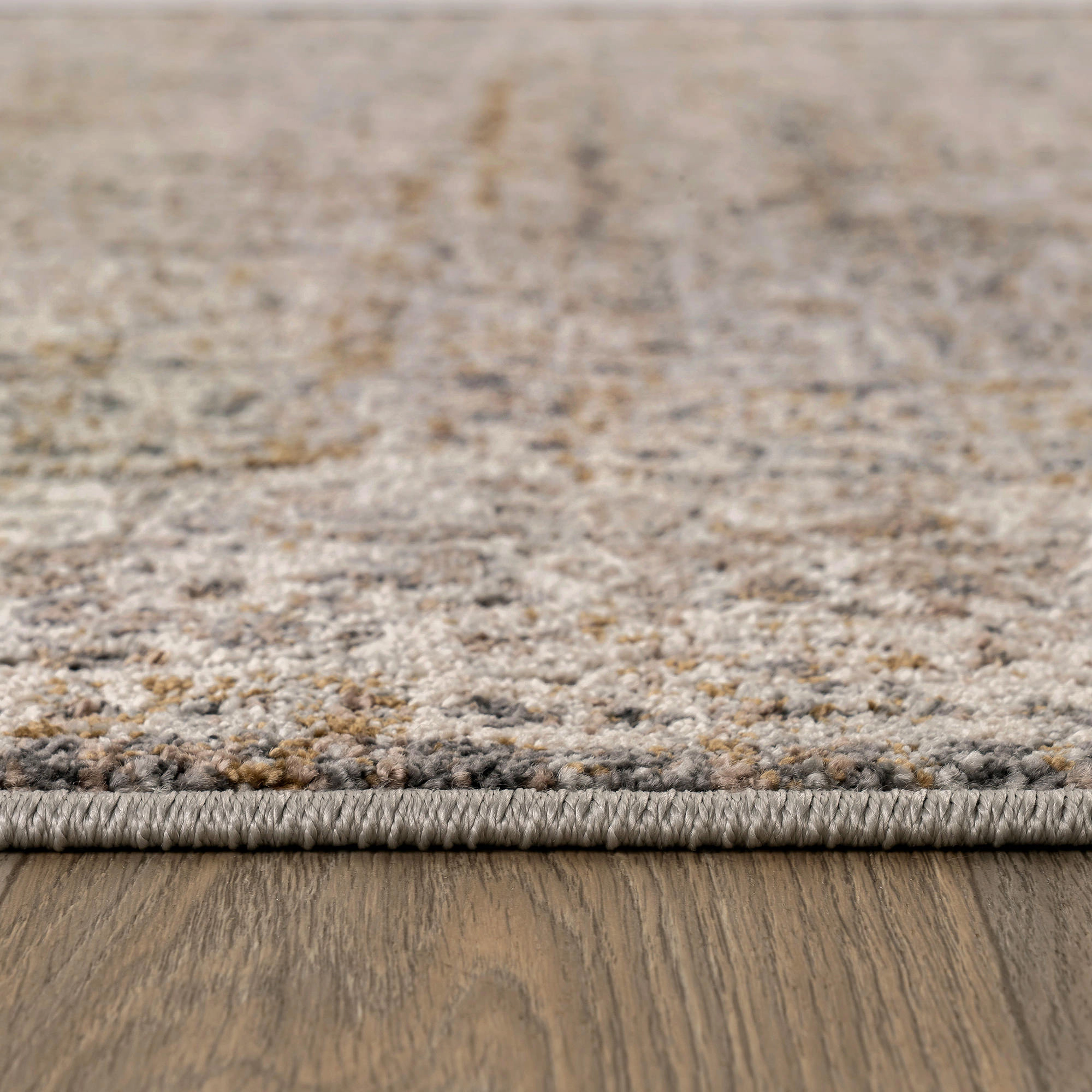 World Rug Gallery Textured High-Low Indoor Area Rug, Modern Stone Design, Jute Backing, Entryway Rug