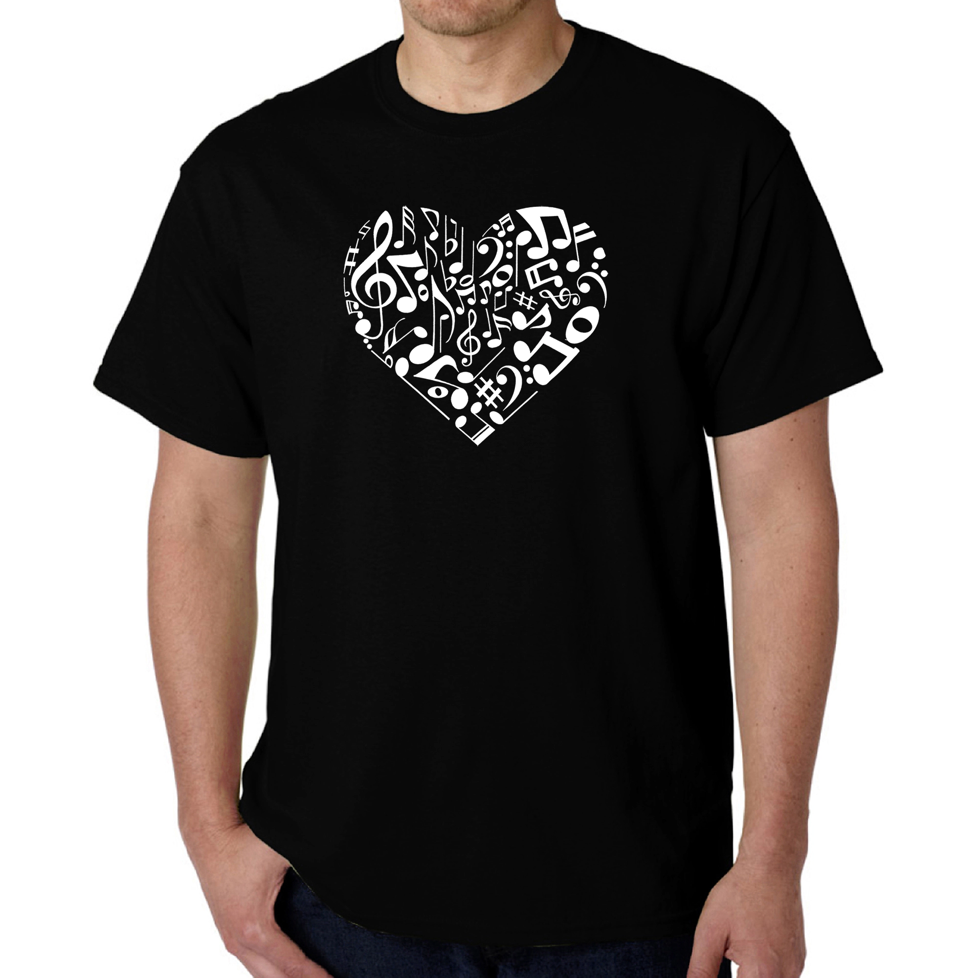 LA Pop Art Men's Word T-Shirt - Heart Notes