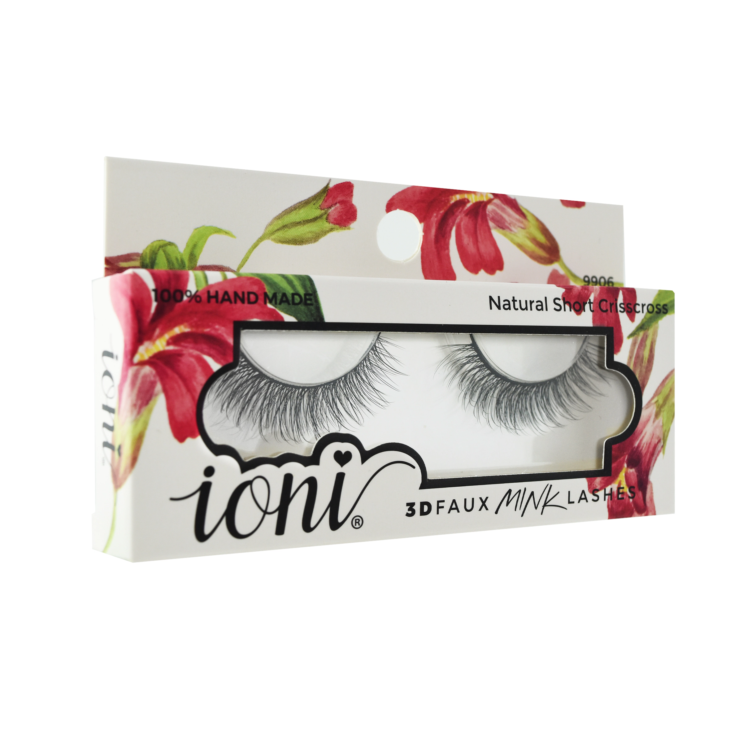 IONI Premium Edition 3D Faux Mink Lash Feathery Crisscross Long - Pack of 6