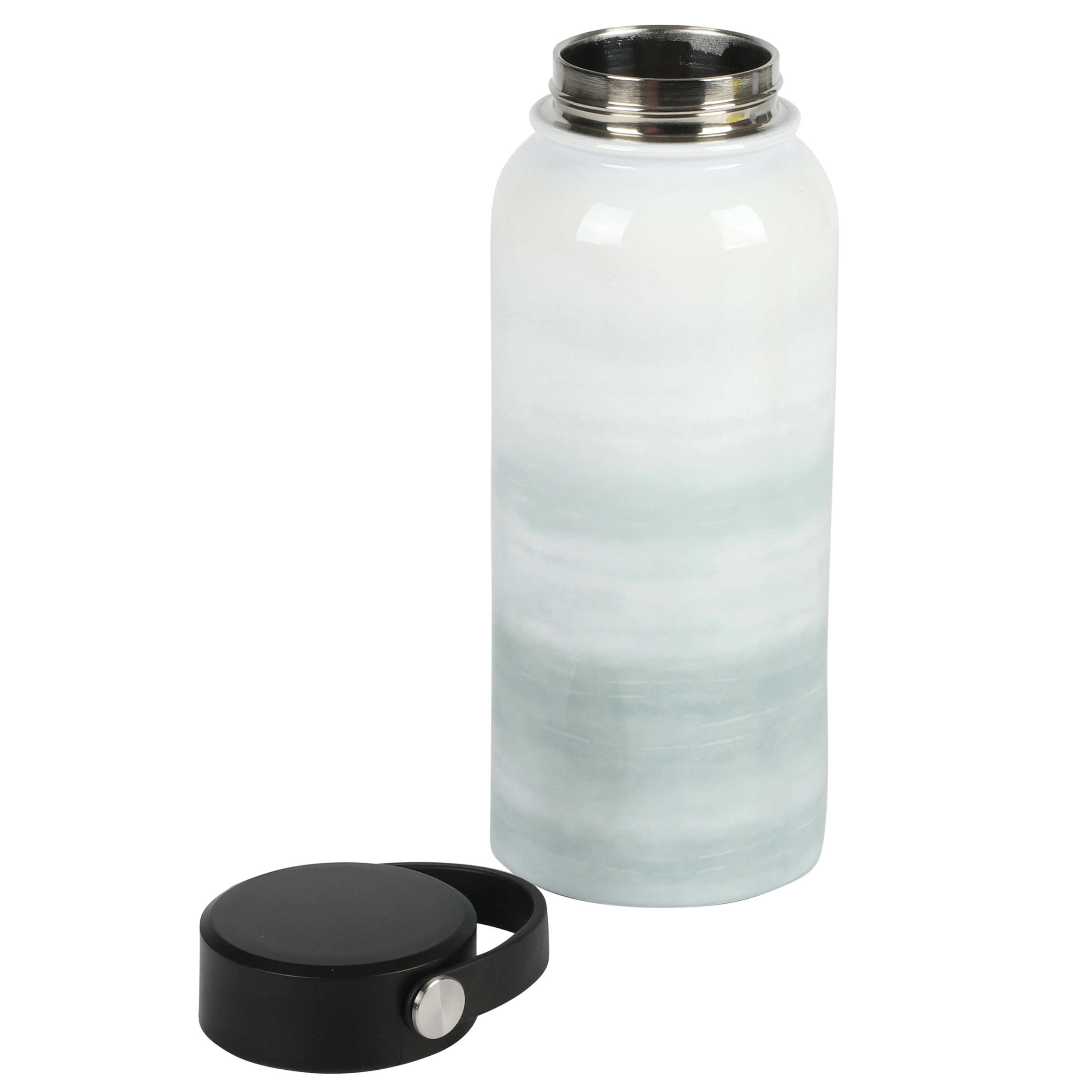 Gibson Home Brampton 30 Ounce Stainless Steel Double Wall Thermal Bottle With Lid
