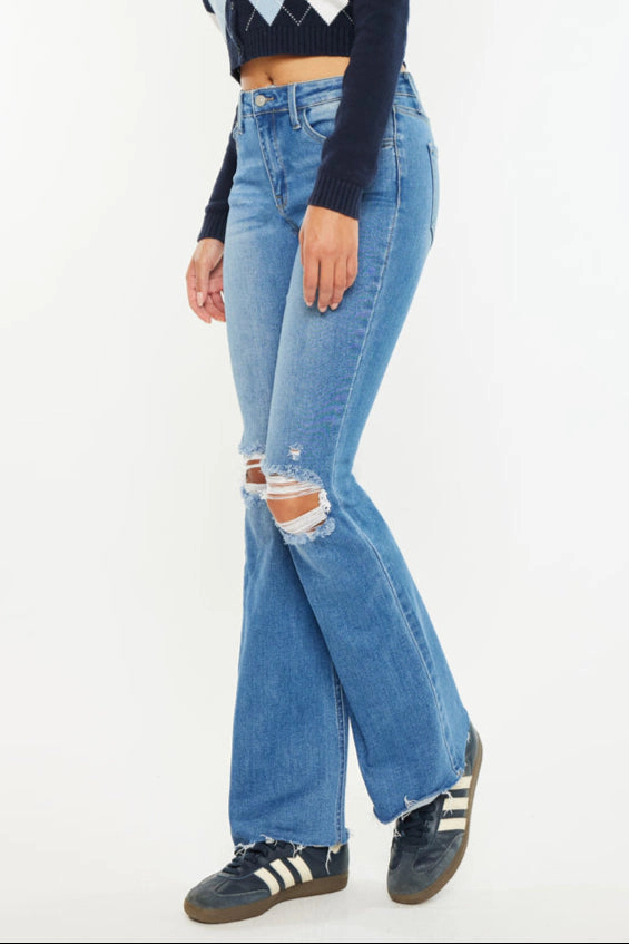 KanCan Women's Essentials High Rise Bootcut Jeans Eva