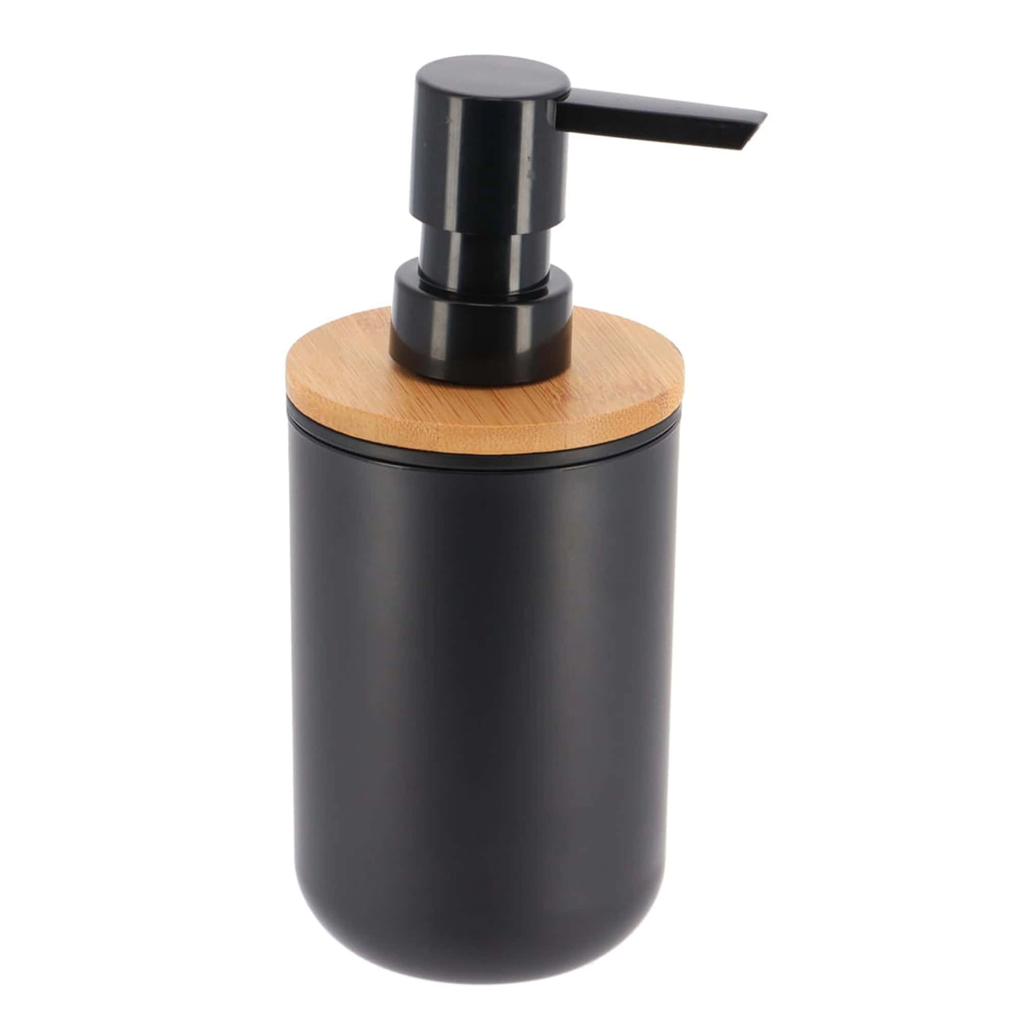 Evideco Padang Oval Soap Dispenser with Bamboo Pump - 10 oz