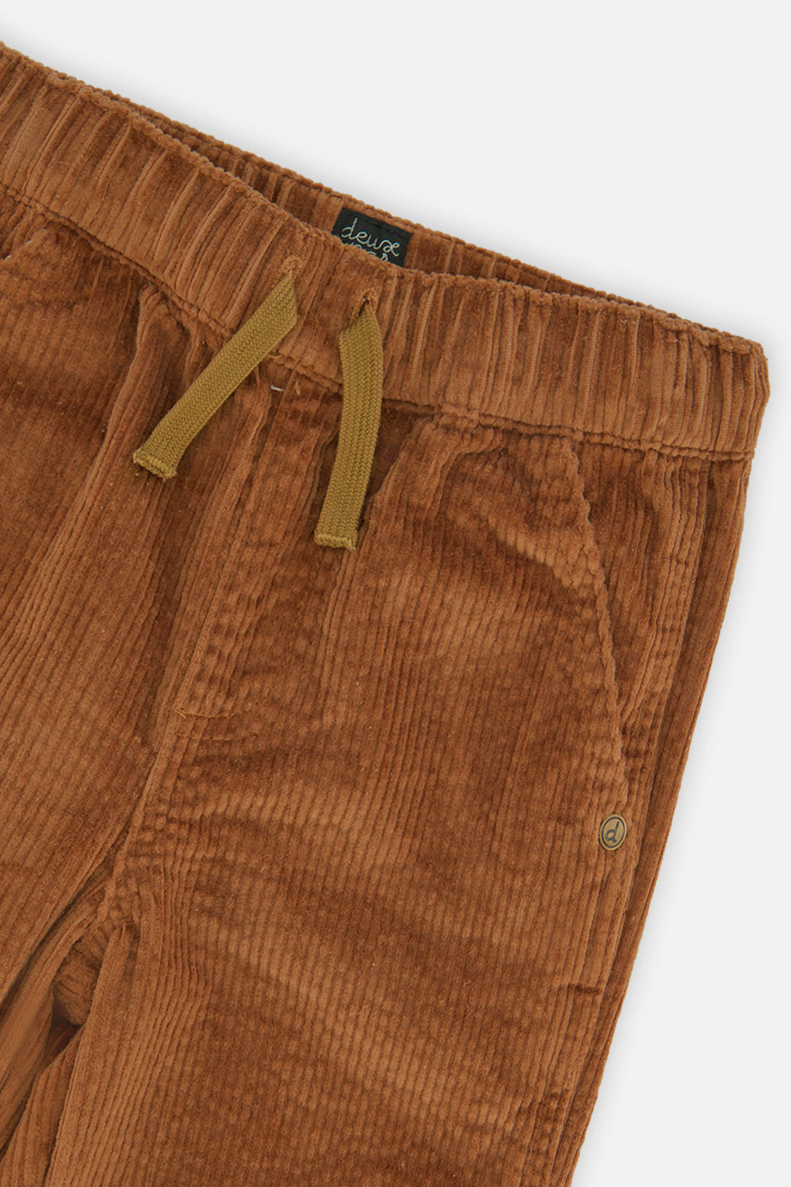 Deux par Boys Stretch Corduroy Pants with Cargo Pocket