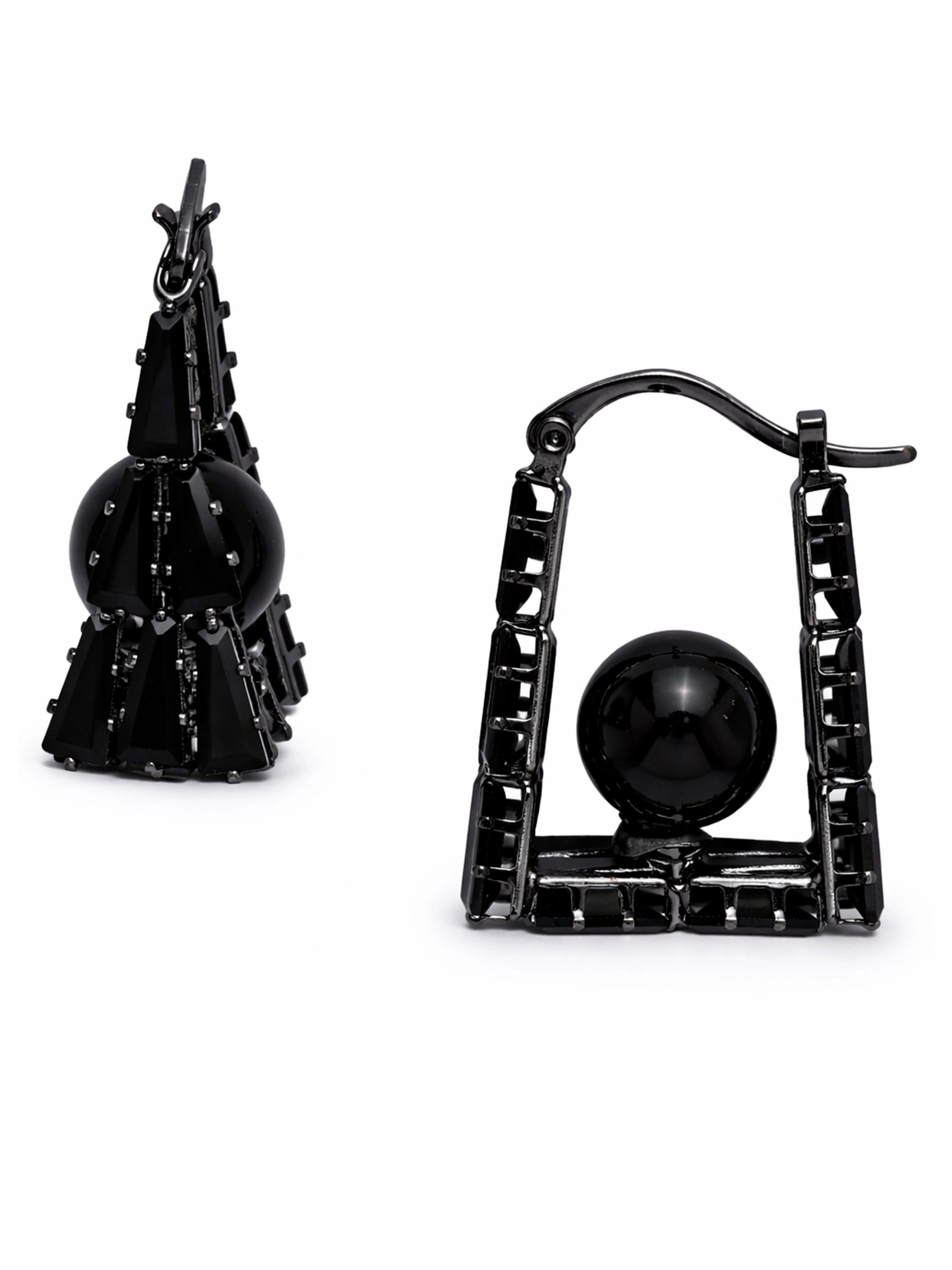 AGP PARIS Womens Geometric Frame Drop Earrings