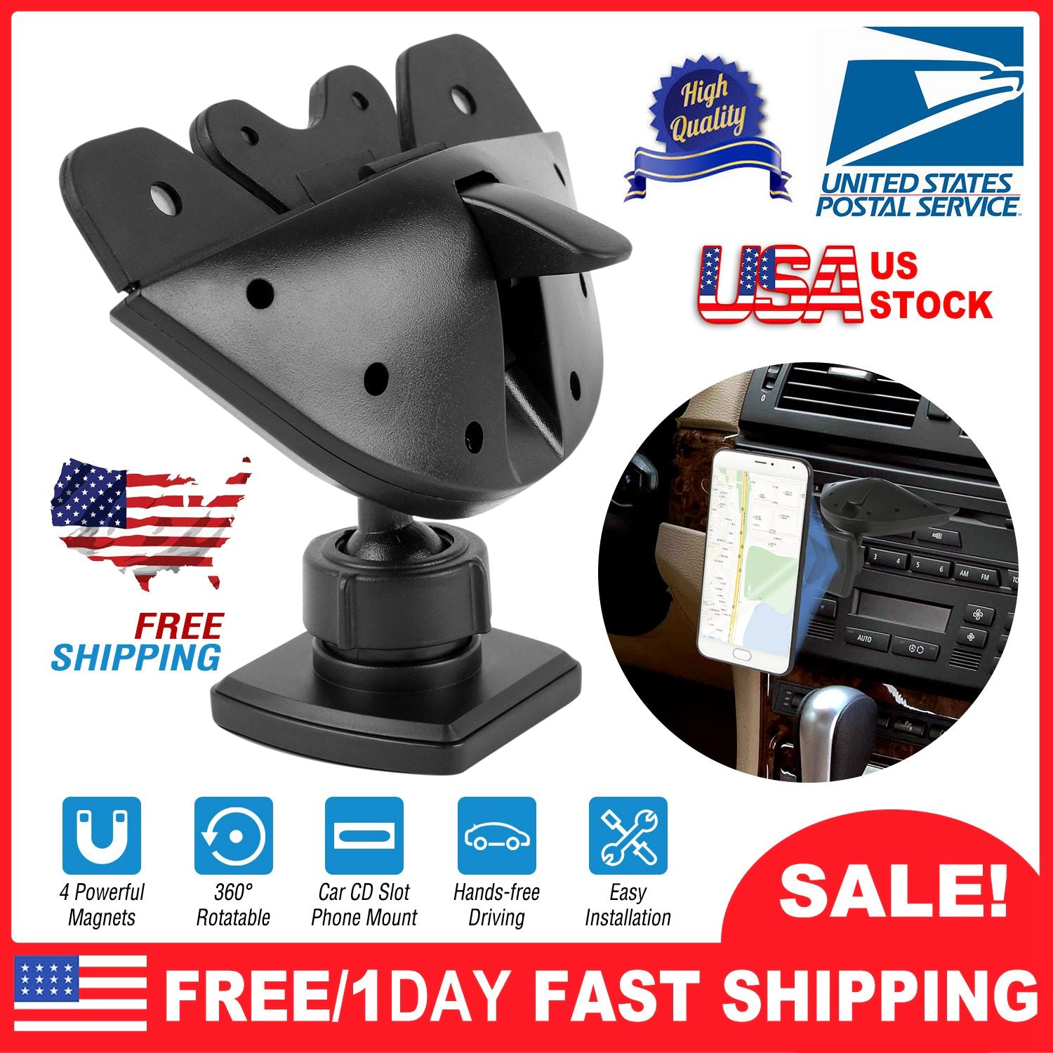 GBruno Magnetic CD Slot Car Phone Mount