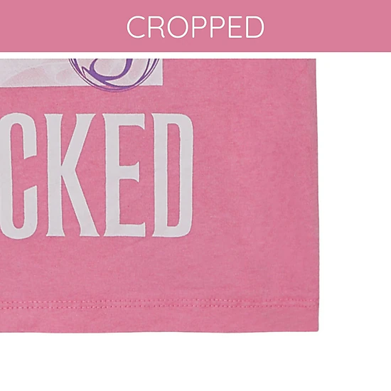 Wicked Girls' Cropped Drop Shoulder T-Shirt