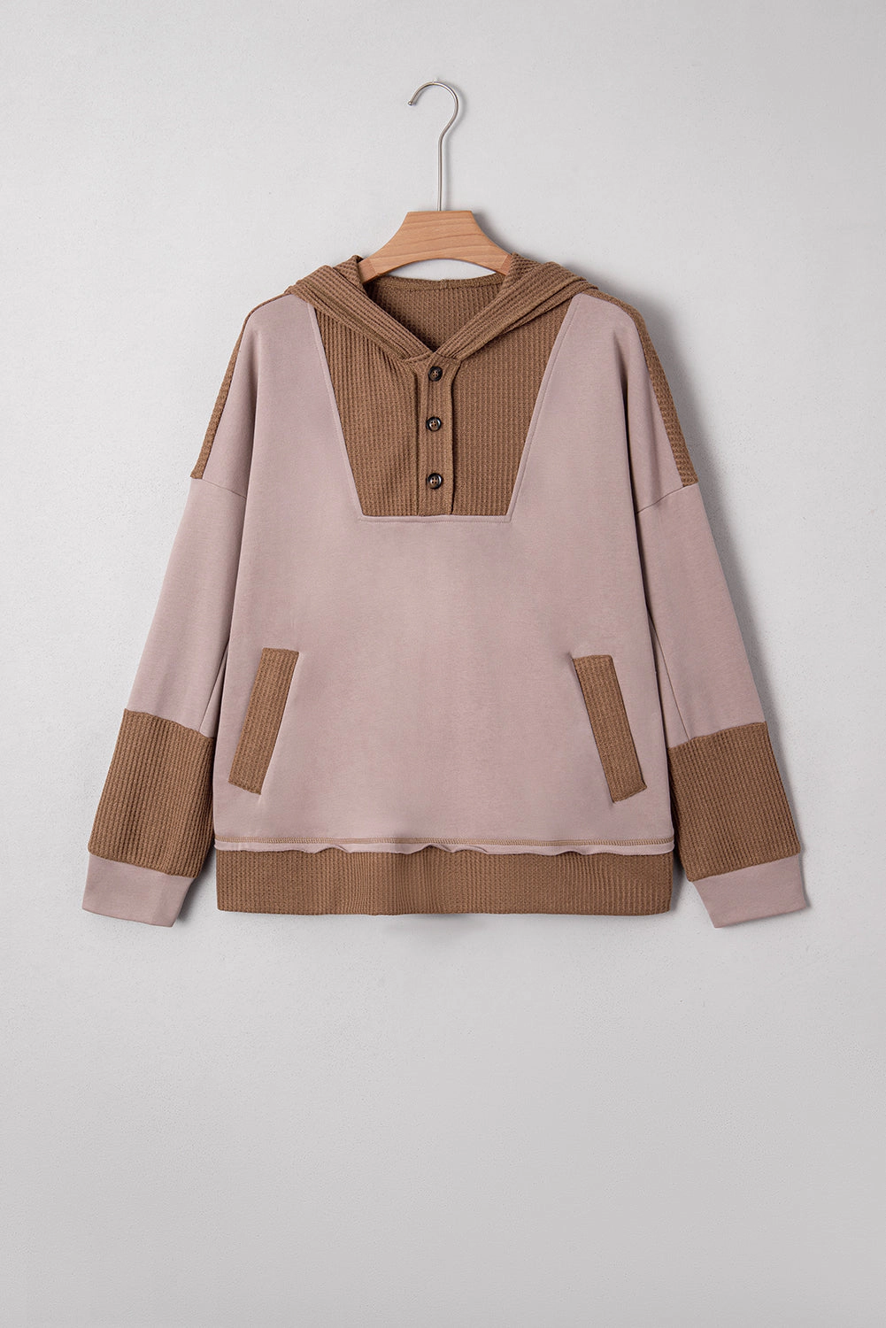 Threaded Pear Women's Alessia Exposed Seam Casual Hoodie