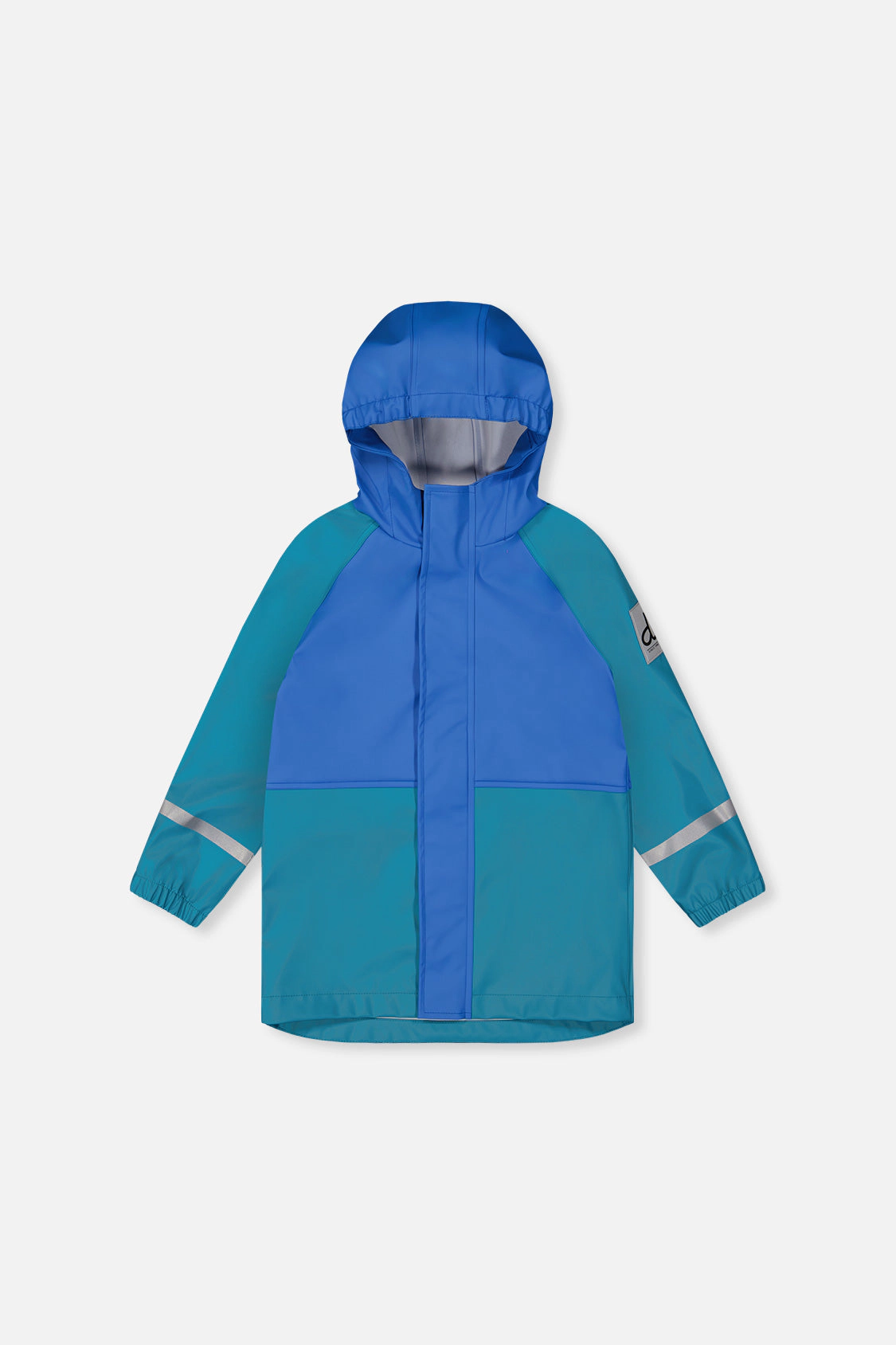 Deux par Boys Color-Block Raglan Sleeve Hooded Rain Jacket