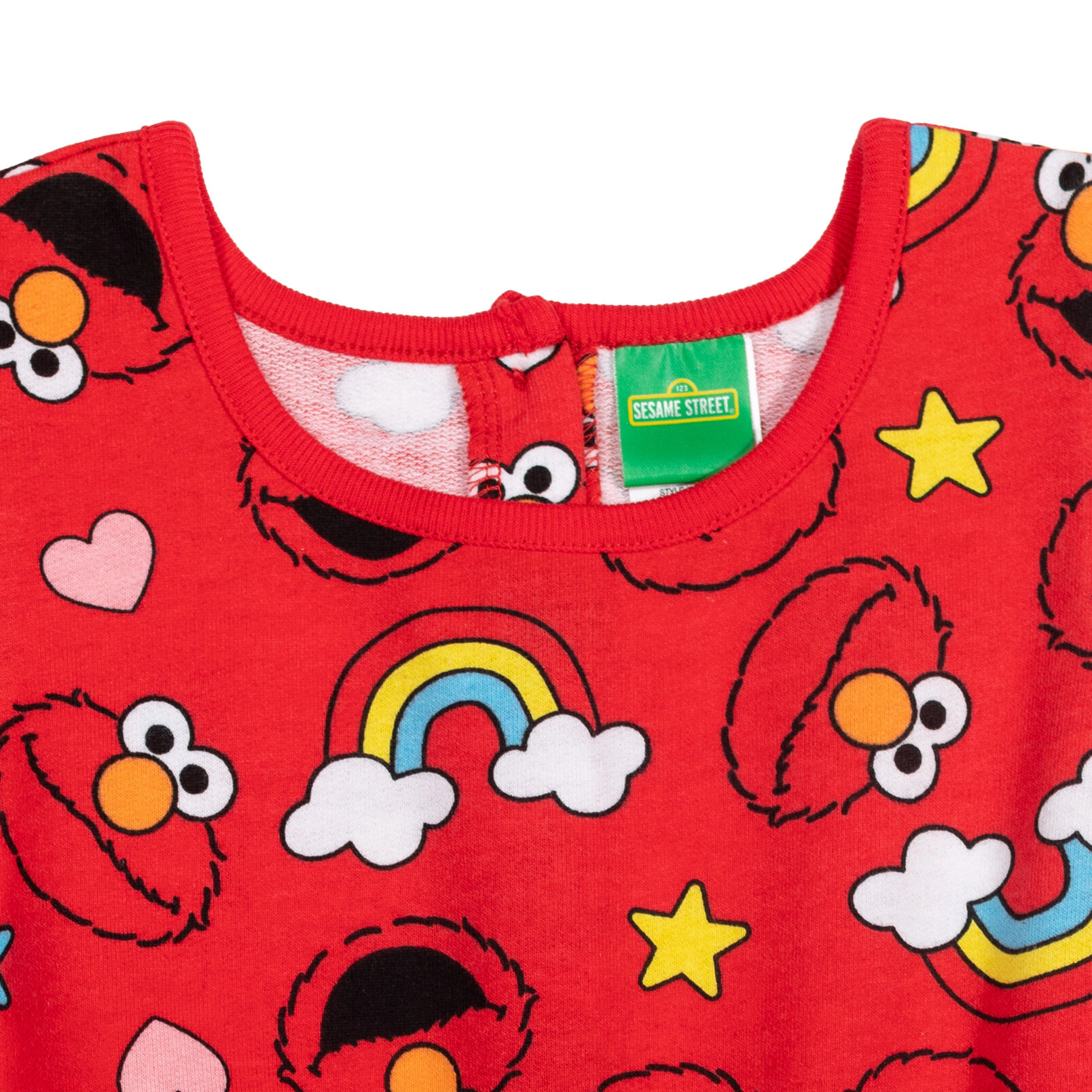 Sesame Street Elmo Girls' Sleeveless One Piece Romper