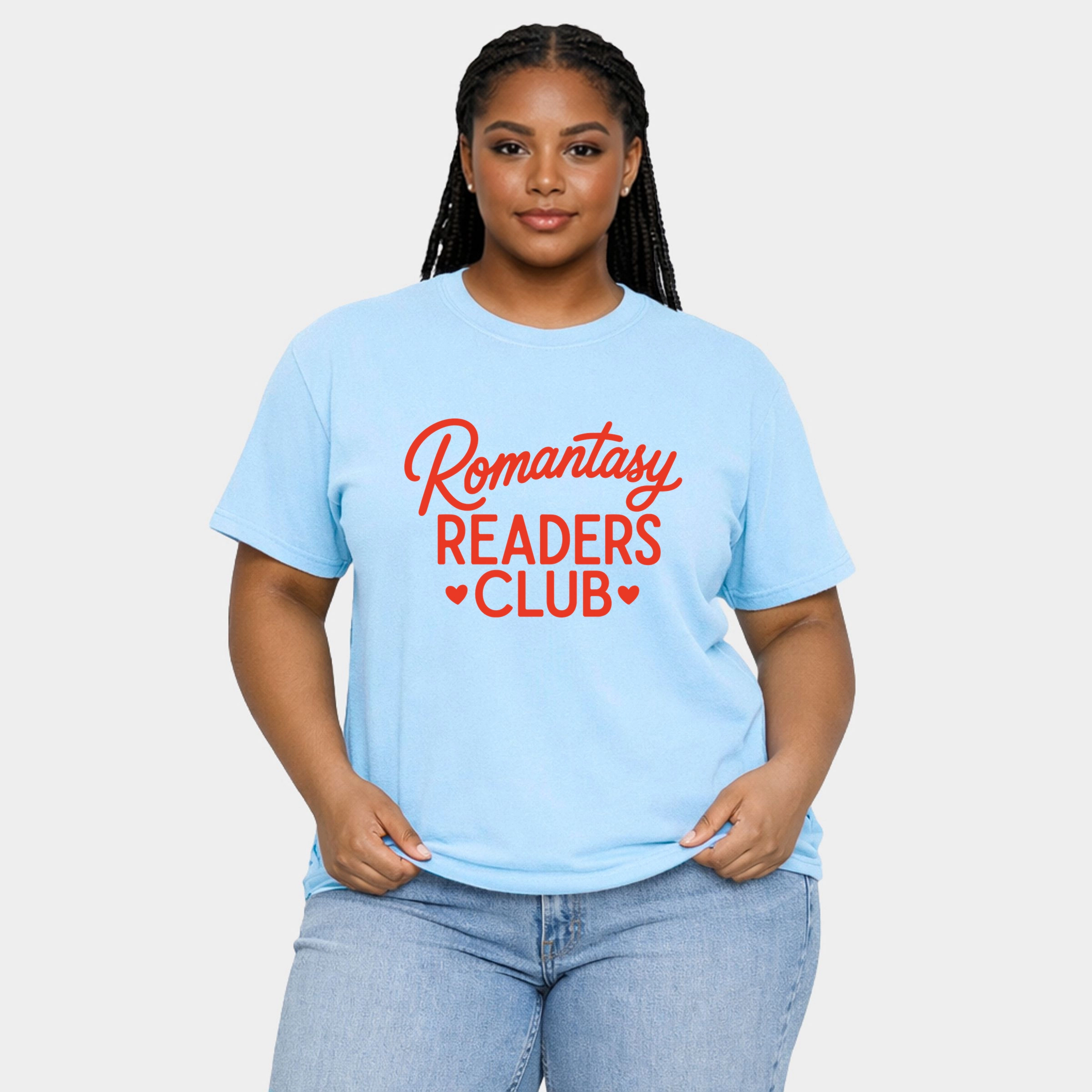 Simply Sage Market - Women's Plus Sized Garment Dyed Graphic T-Shirt Romantasy Readers Club