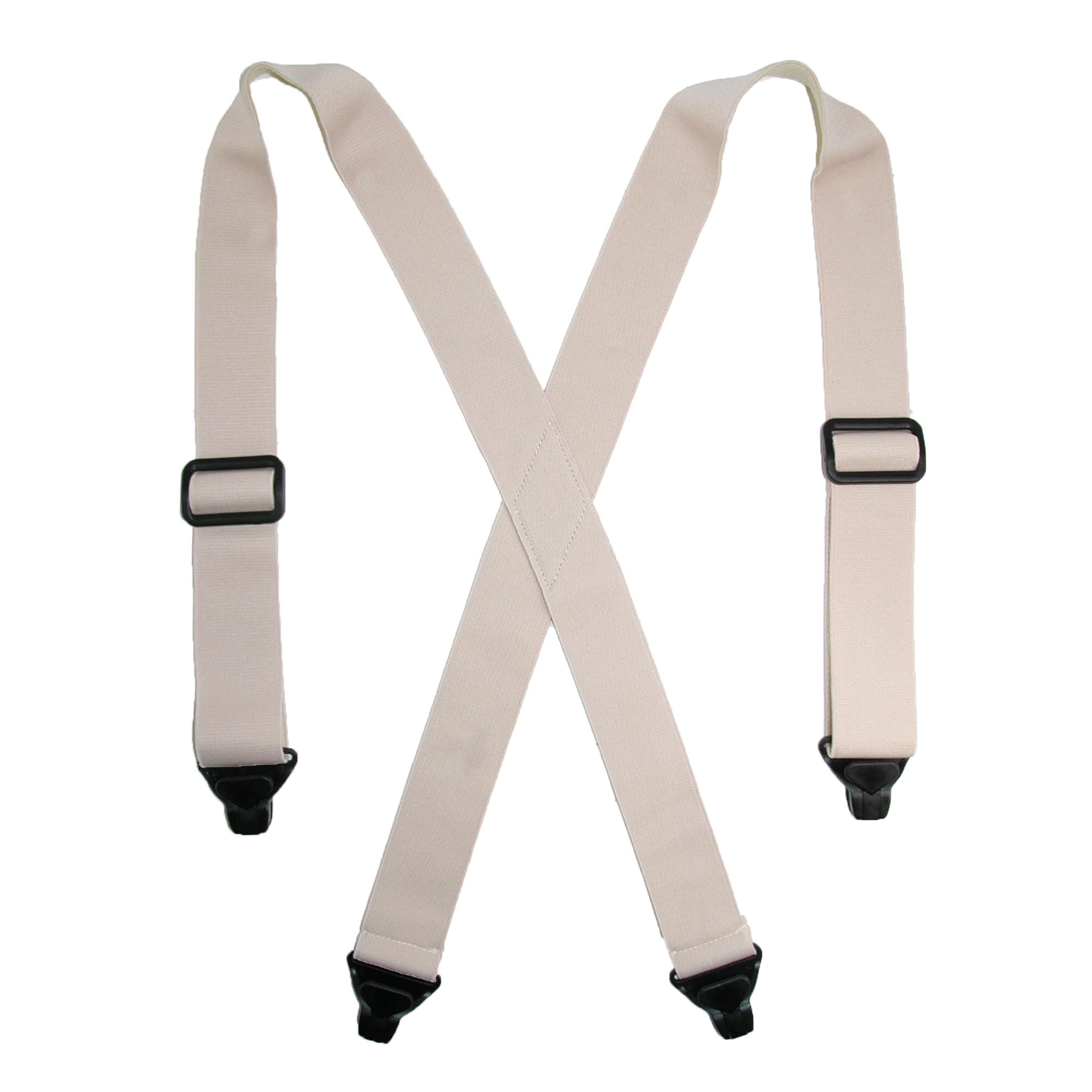 CTM Men's Elastic Undergarment TSA Compliant Suspenders (Tall Available)