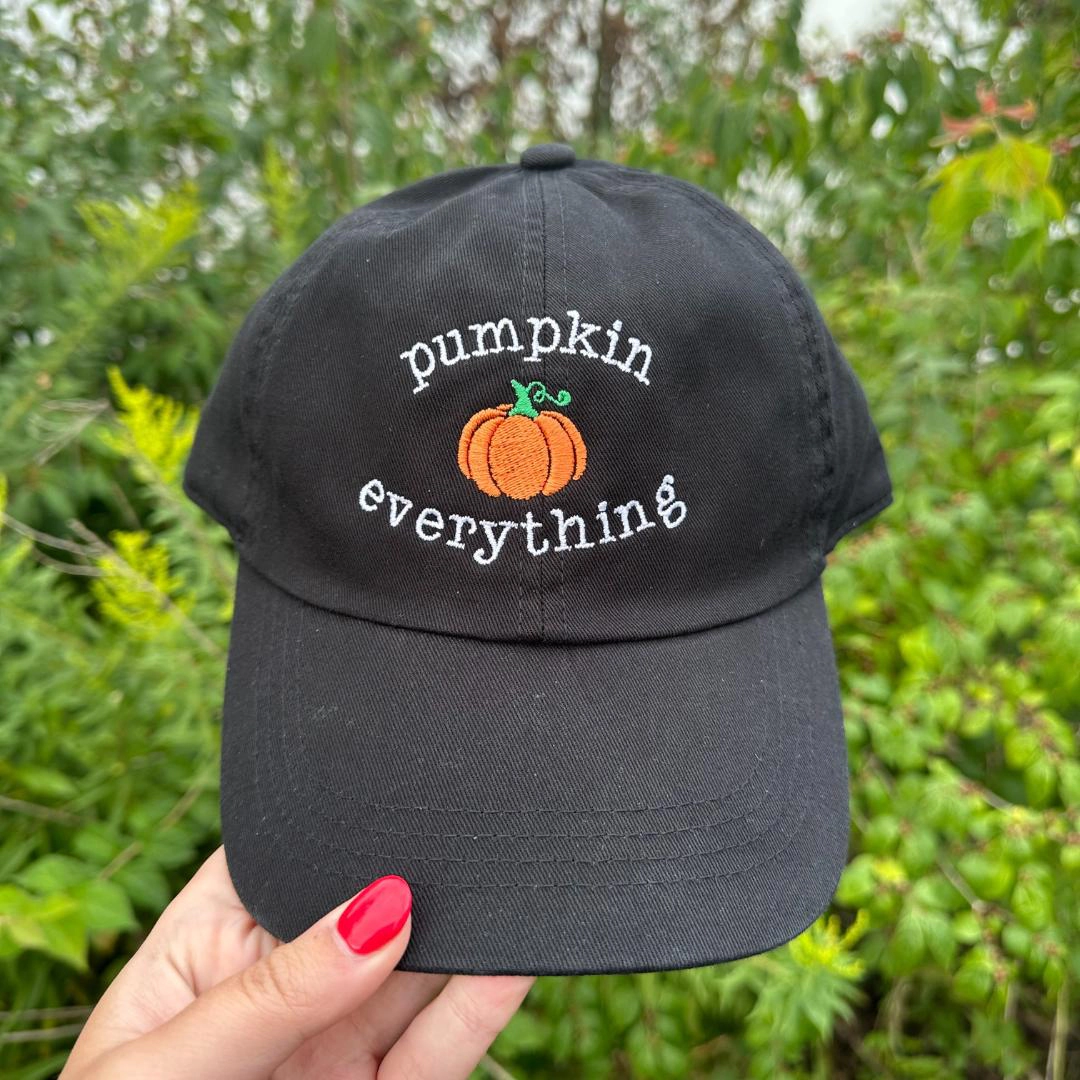 David & Young Women's Pumpkin Everything Stone Washed Baseball Cap
