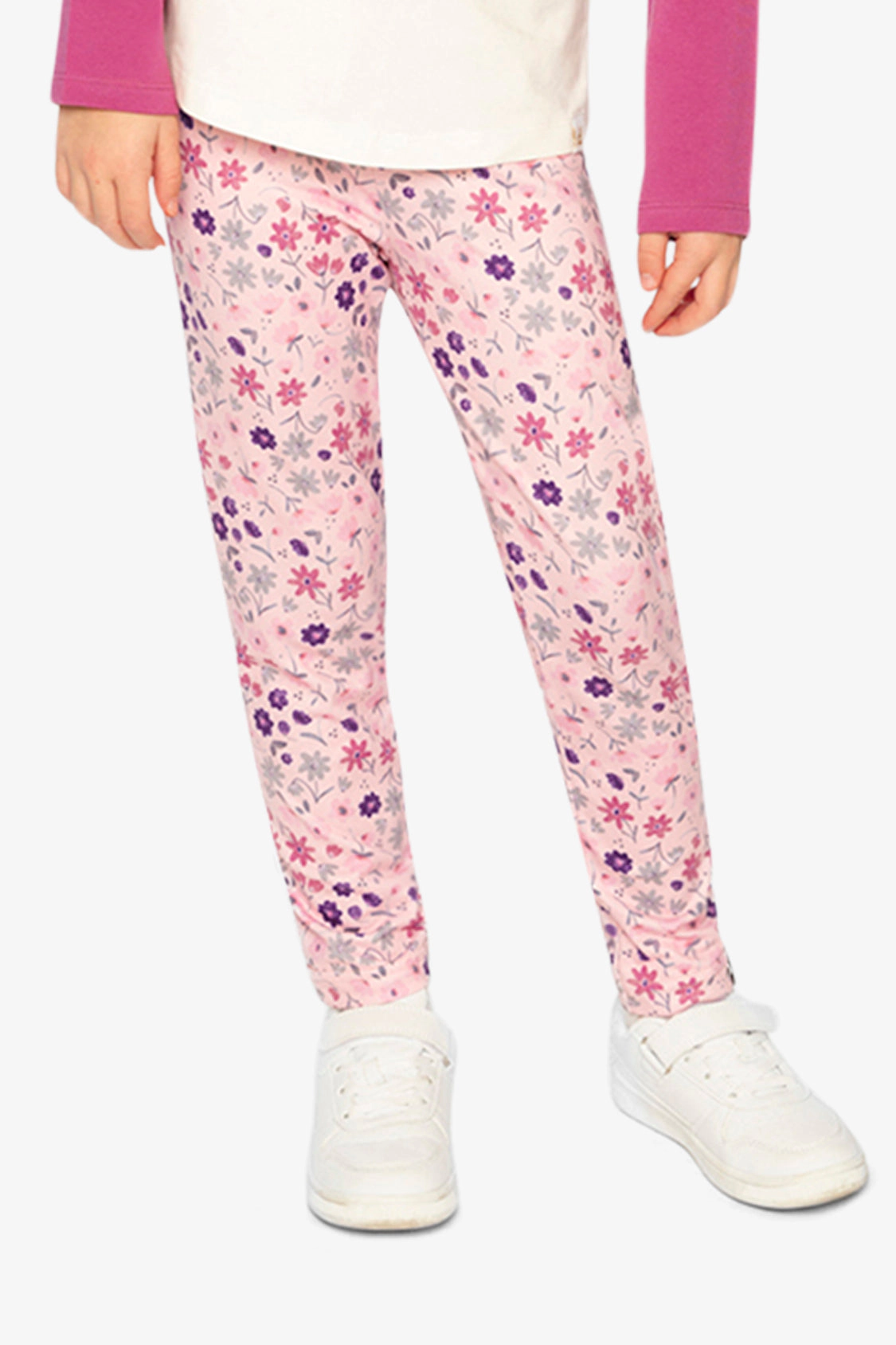 Deux par Girls Daisy Print Elastic-Waist Jersey Leggings