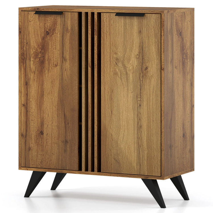 Hivvago 4-Tier Modern Freestanding Hidden Shoe Cabinet with 2 Doors
