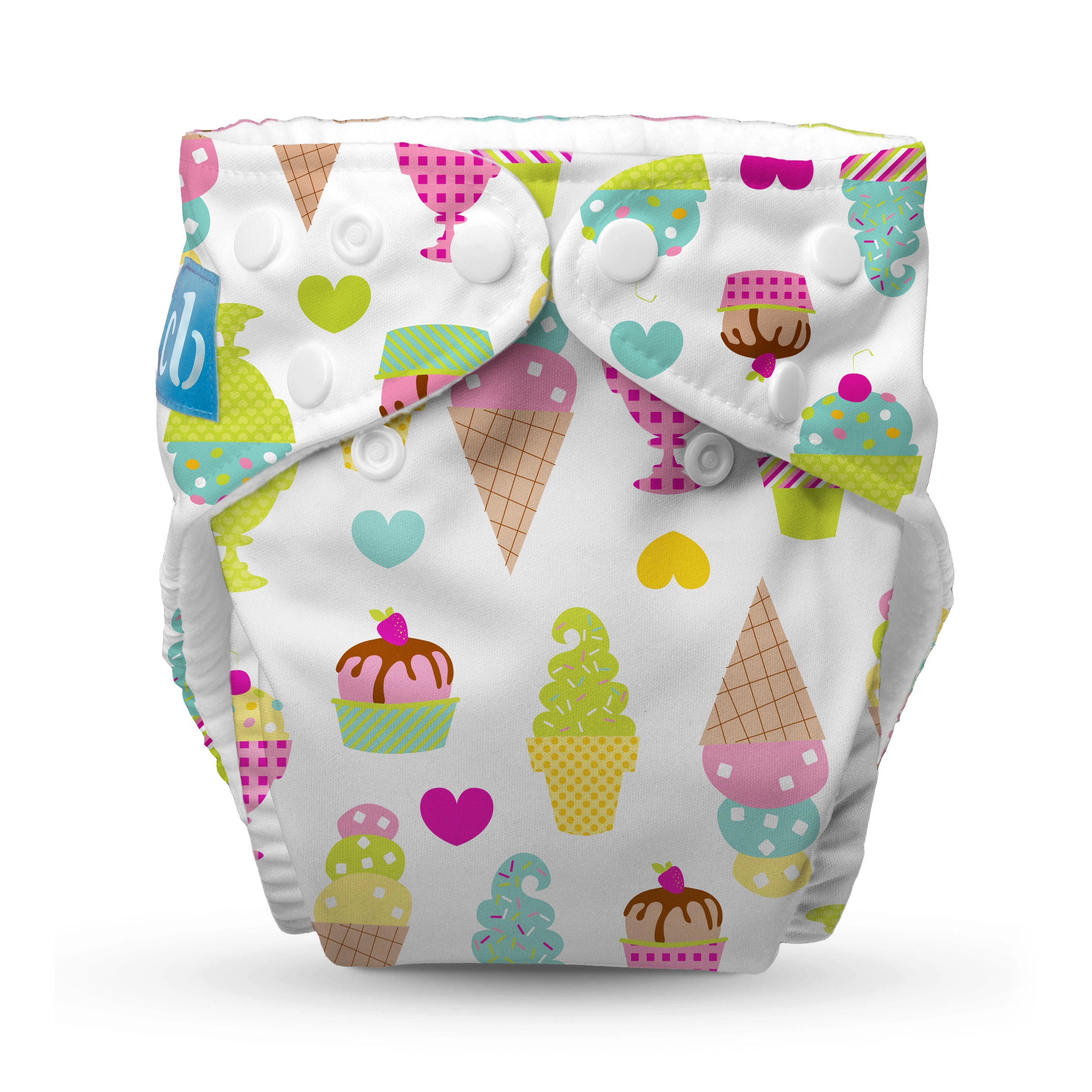 Charlie Banana One-Size Reusable Cloth Diaper with Fleece Lining - Gelato (1 Pack)