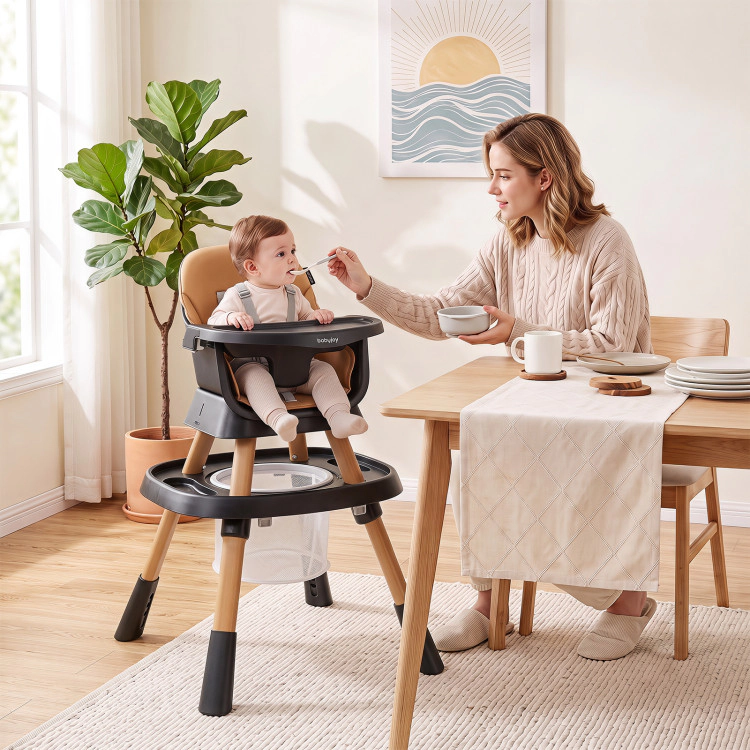 Hivvago 16-in-1 Baby High Chair with Activity Center and Booster Seat for Babies Toddlers