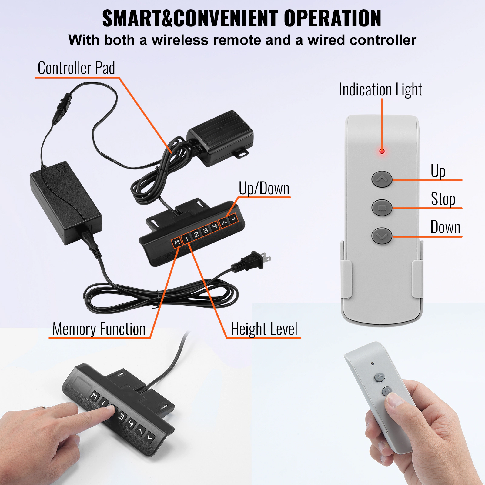 HONGGE Height Adjustable TV Remote