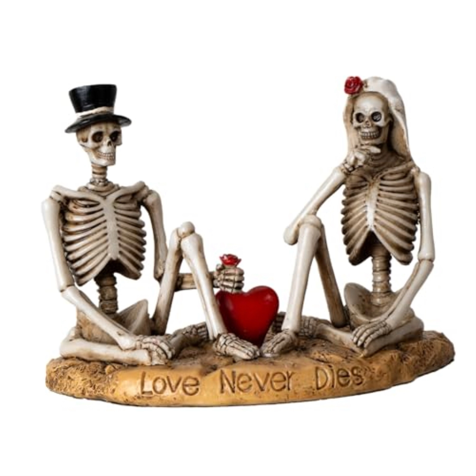 Pacific Giftware Eternal Love Skeleton Couple Figurine Wedding Gothic Decor Piece for Romantic Occasions 4.13 inch