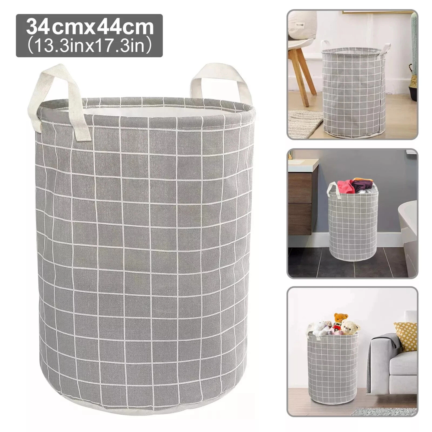 SS Design Large Foldable Storage Laundry Hamper, Dirty Clothes Basket, Wash Bag Organizer