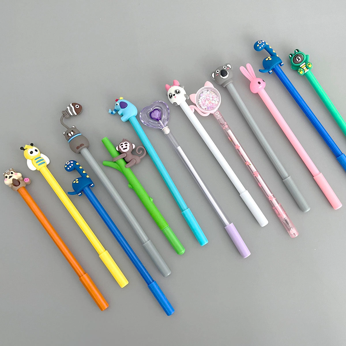 Wrapables Comical Characters Gel Pens for School and Office, Set of 12