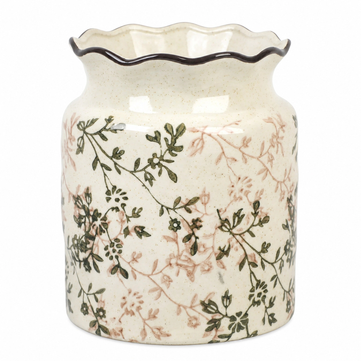 WZK Farmhouse Ceramic Decorative Kitchen Utensil Holder