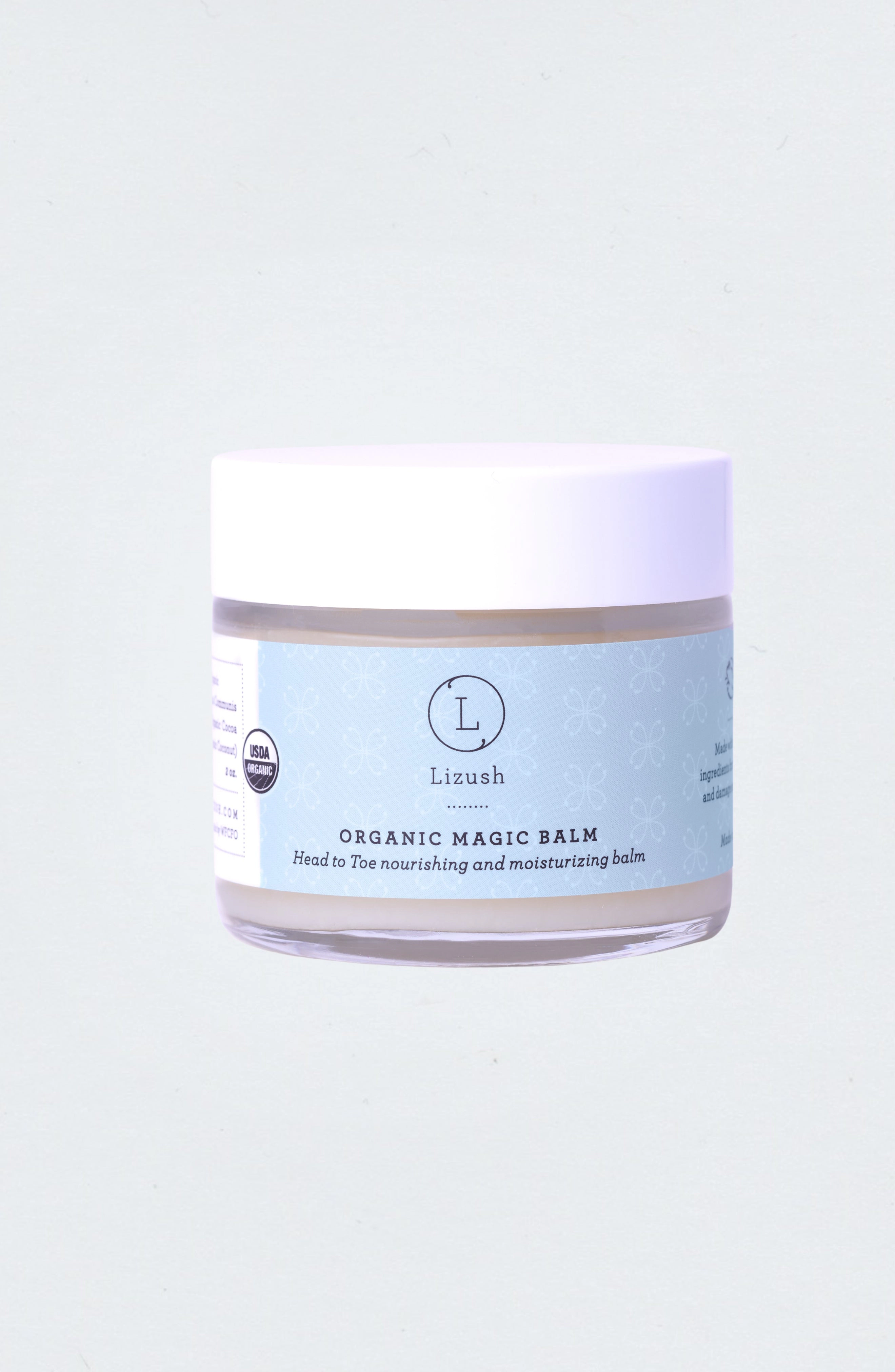 Lizush Organic Magic Balm Head-to-Toe Nourishing Moisturizer 2 oz