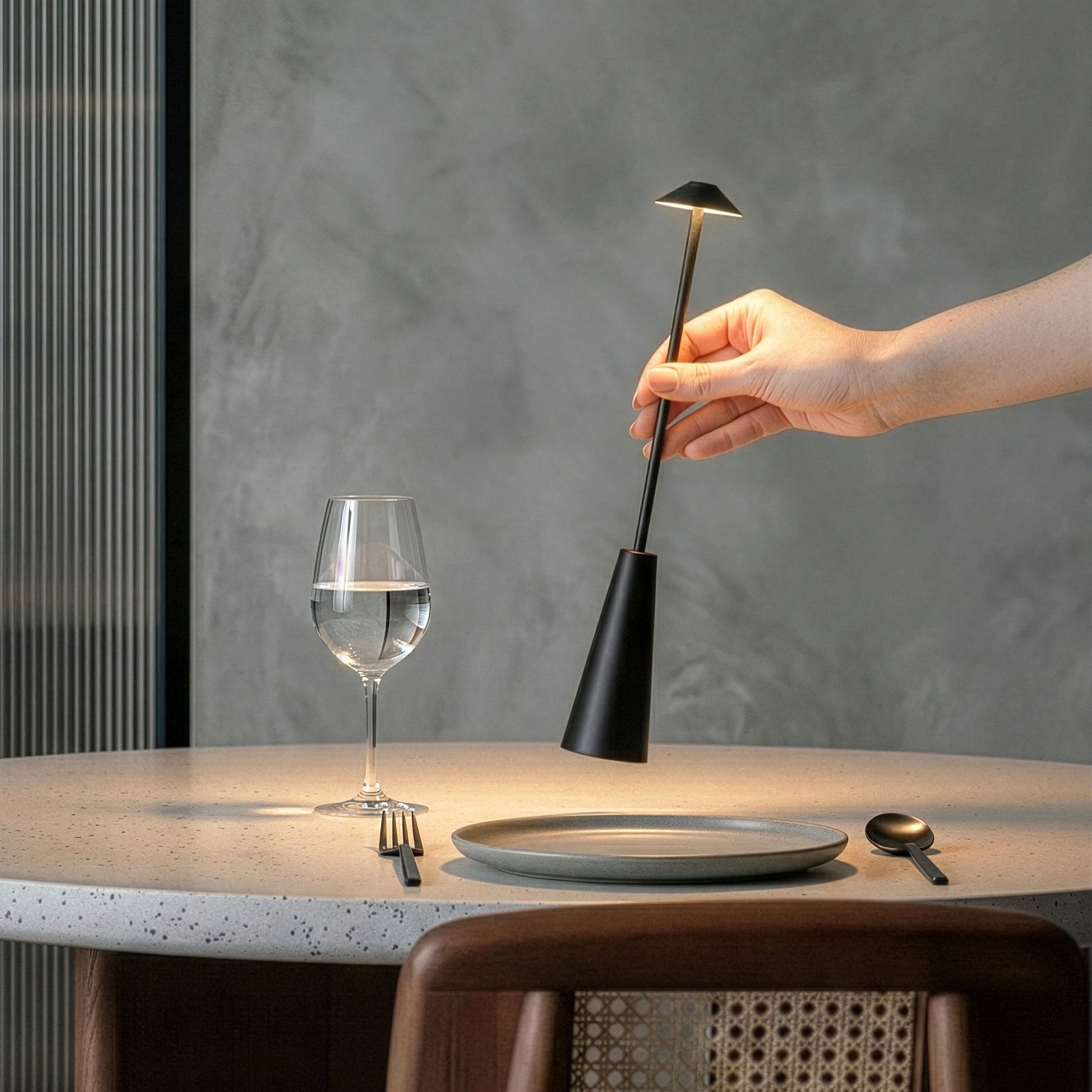 Brightech Enoki Portable Rechargeable Table Lamp