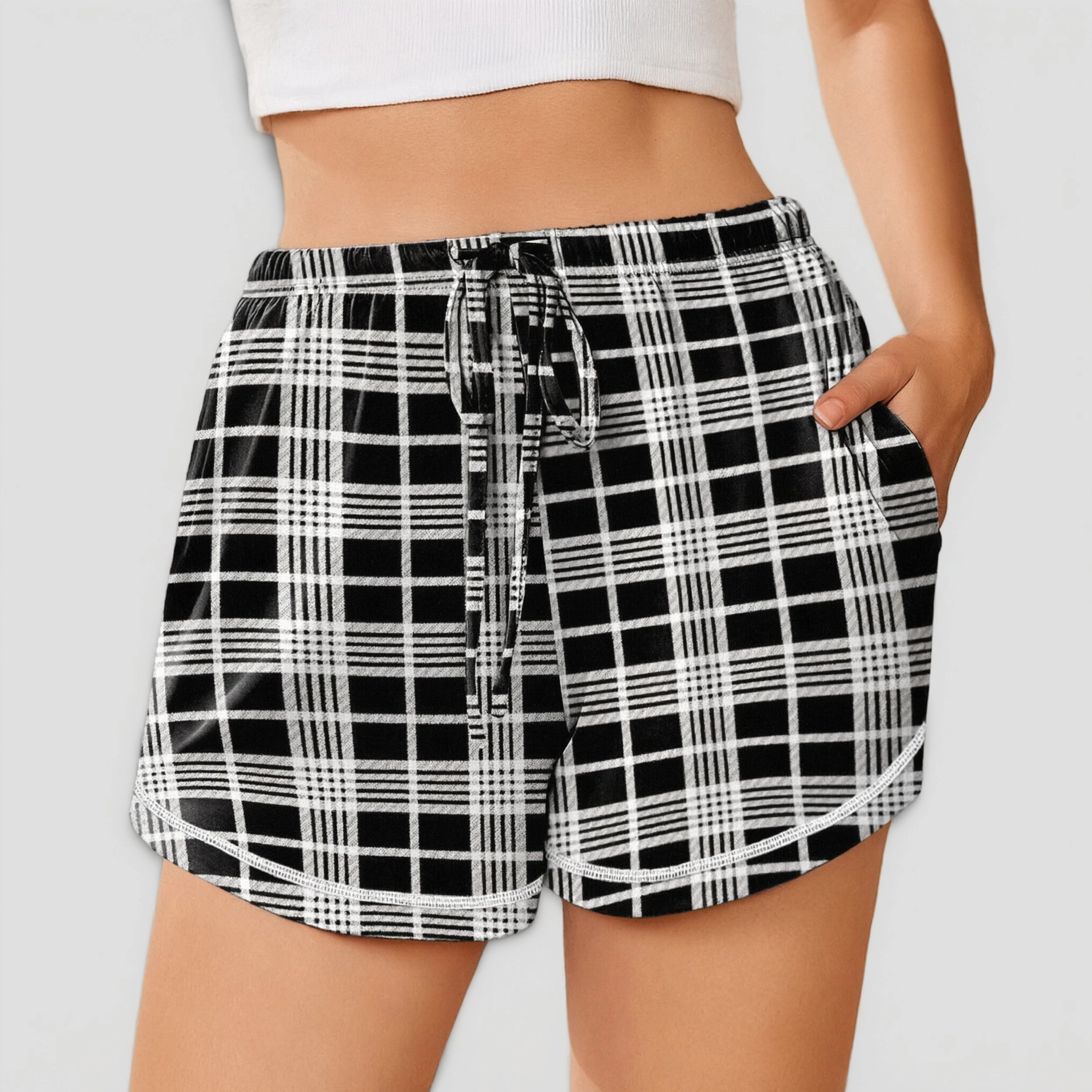 Ekouaer Pajama Shorts for Women Soft Sleep Casual Lounge Pants Comfy Pj with Pockets