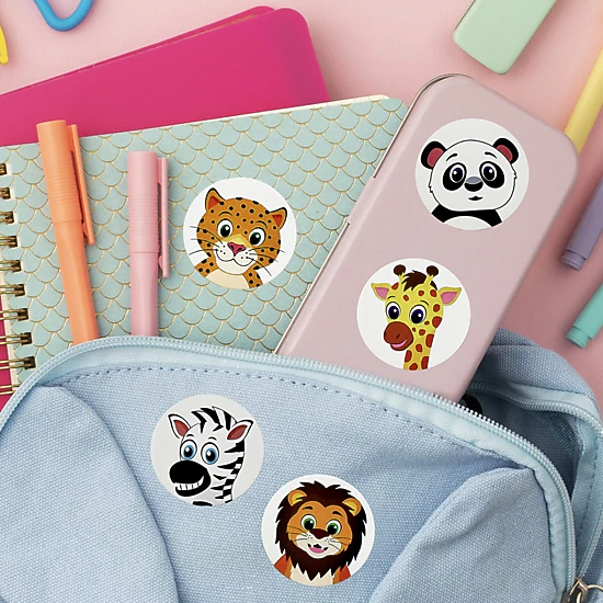 Wrapables Animal Sticker Roll, Stickers for Sealing Cards, Envelopes ...