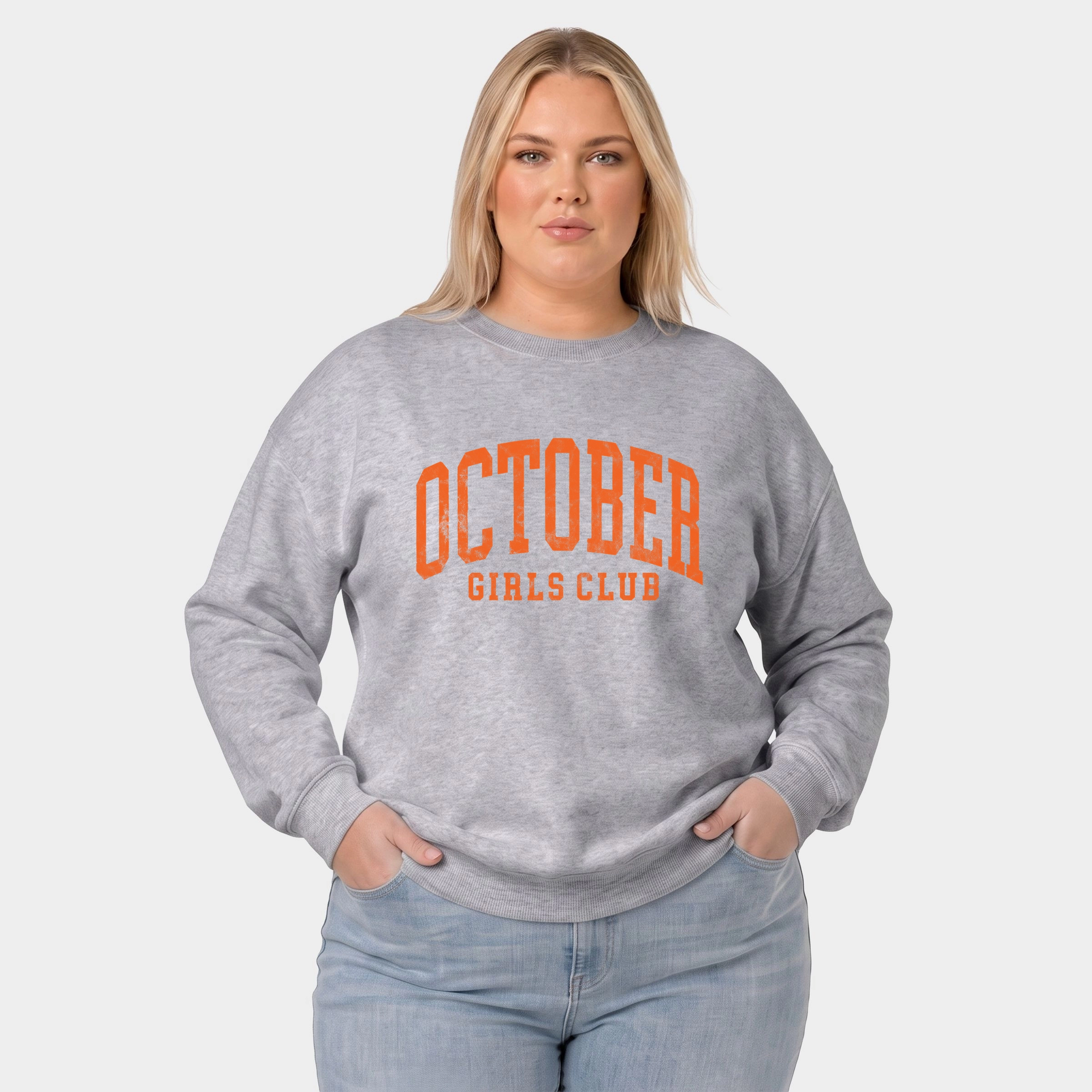 Simply Sage Market - Women's Plus Sized Graphic Sweatshirt October Girls Club