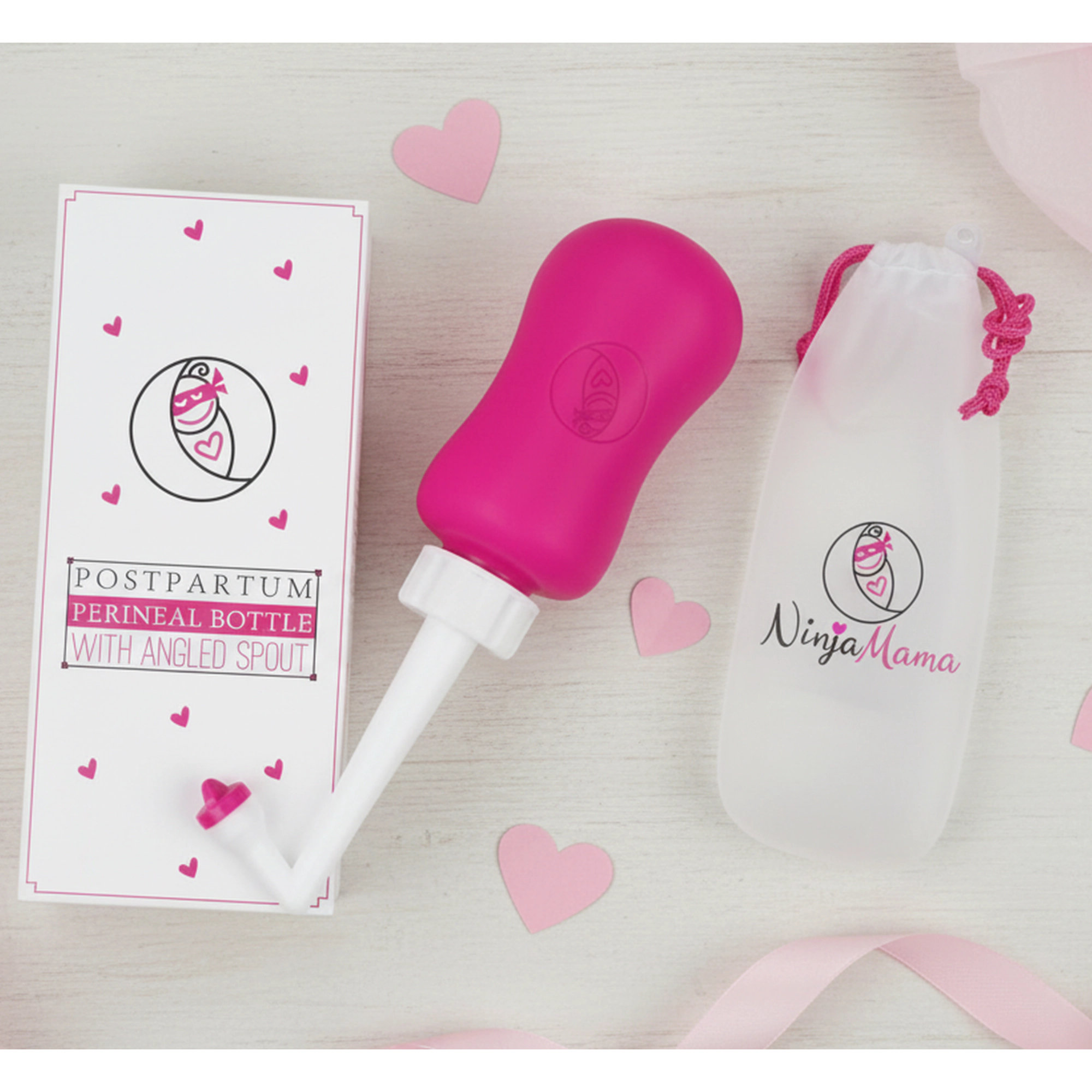 Ninja Mama Women's Postpartum Upside Down Peri Bottle (360ml) – Angled Perineal Care Bottle