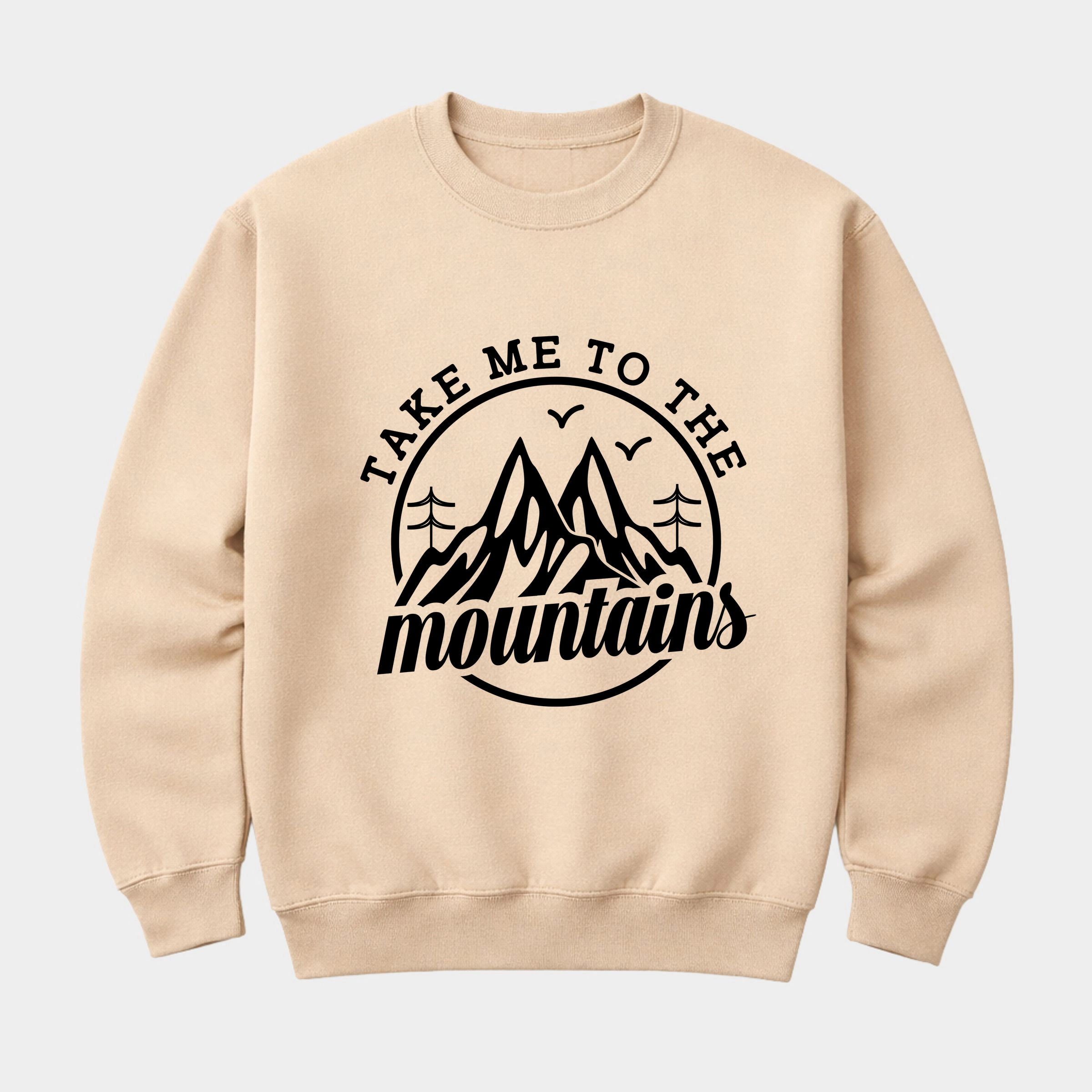 Simply Sage Market - Take Me To The Mountains Circle Men's Graphic Sweatshirt