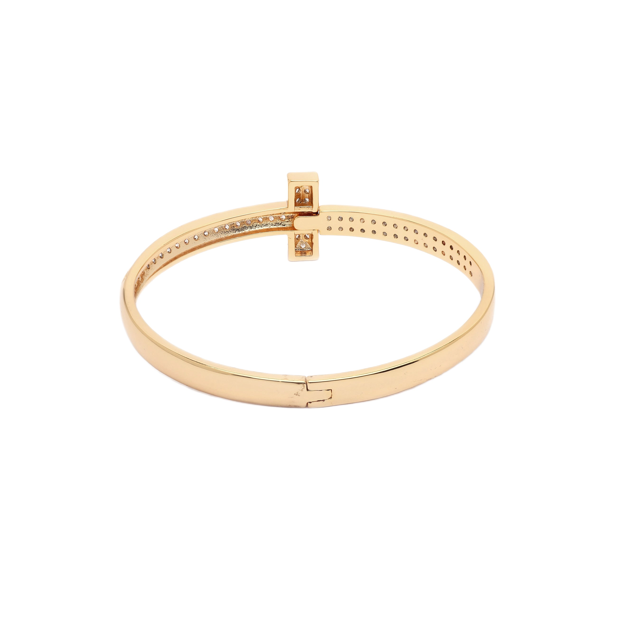 AGP PARIS Womens Radiance T-Bar Bangle Bracelet