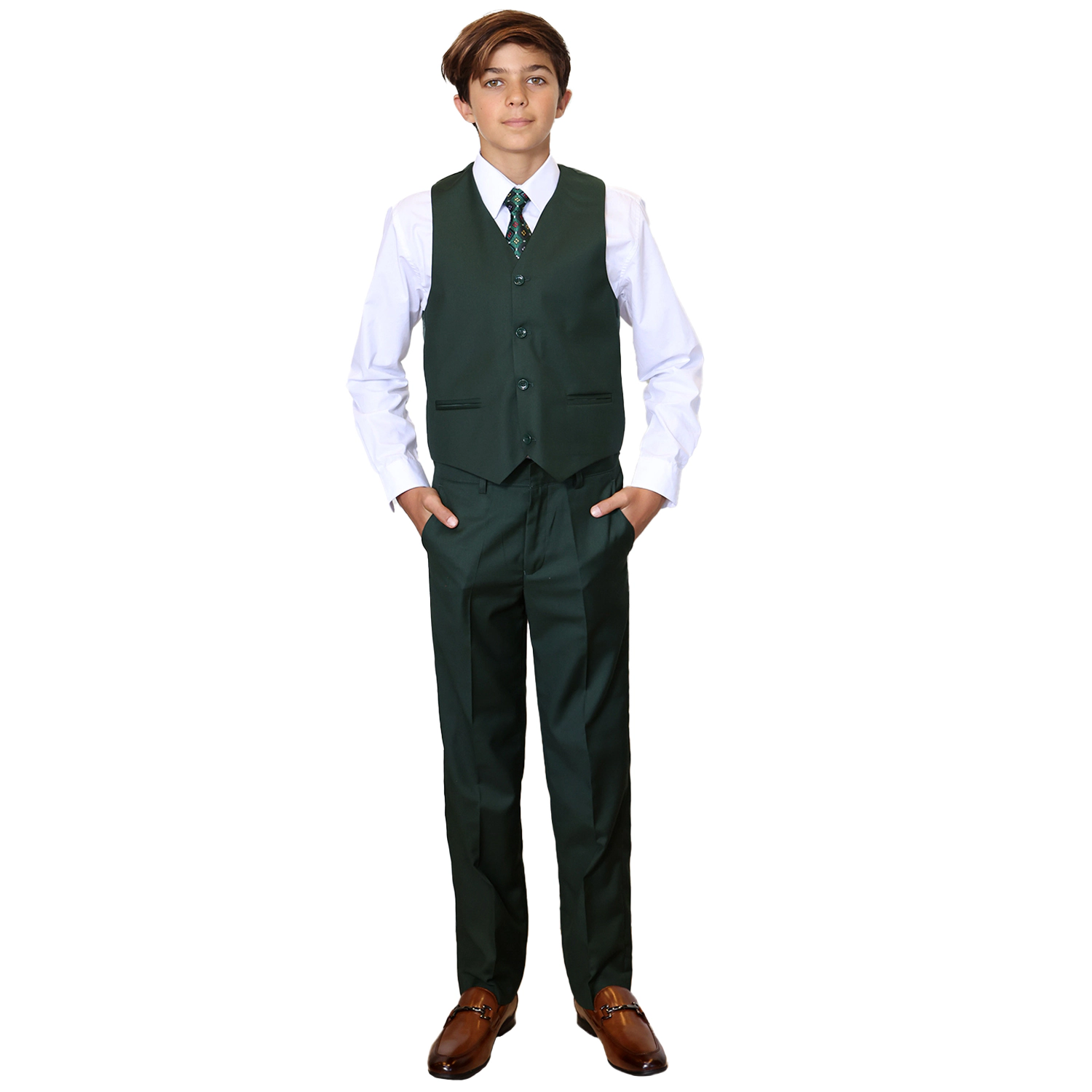 Gioberti Boy's 2 Piece Vest And Pants Formal Set